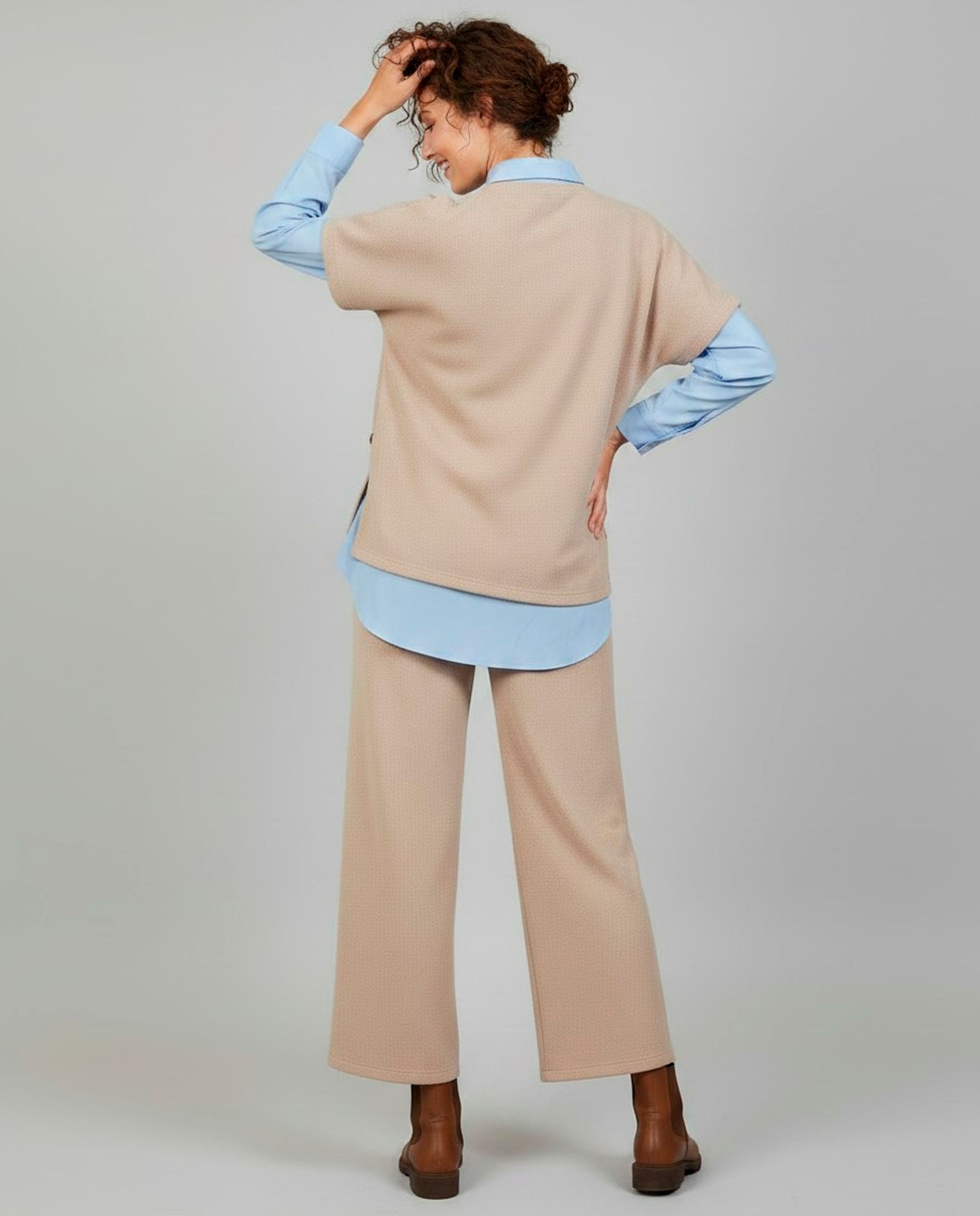 Pantalón de mujer liso - Zermatt - Beige Beige-2