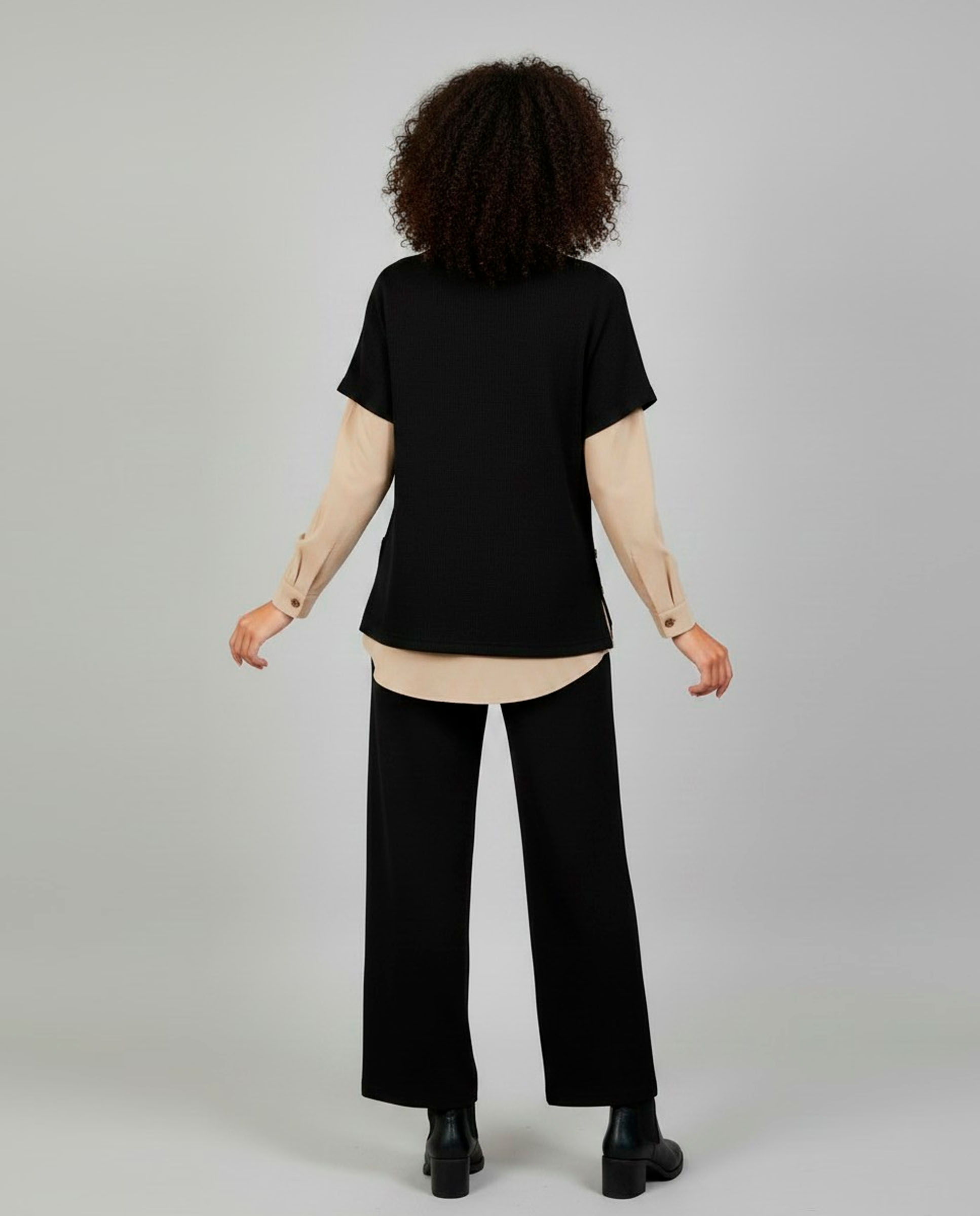 Pantalón de mujer liso - Zermatt - Negro Negro-2