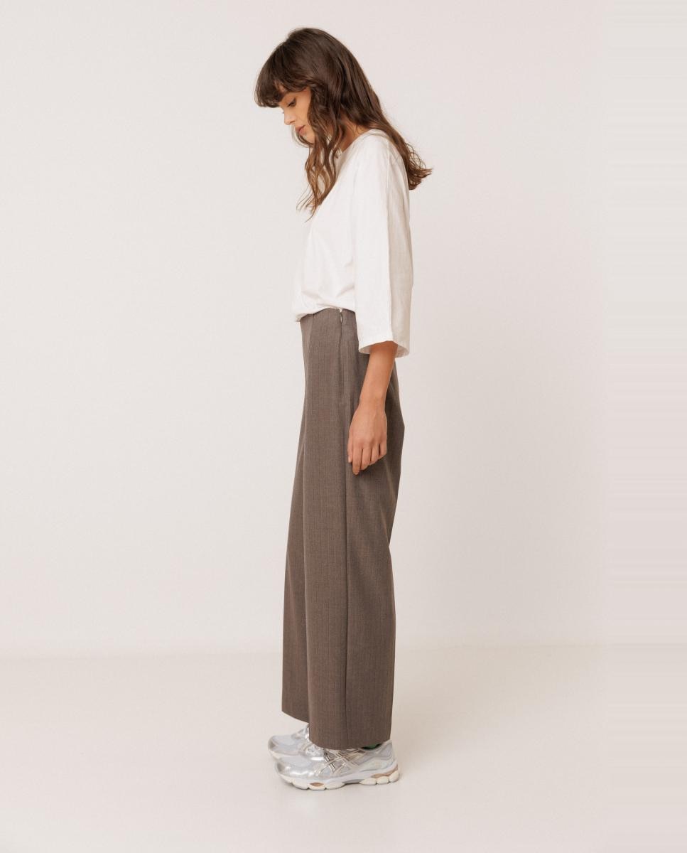 Imagen 0 de Pantalón de mujer largo de vestir Gris oscuro