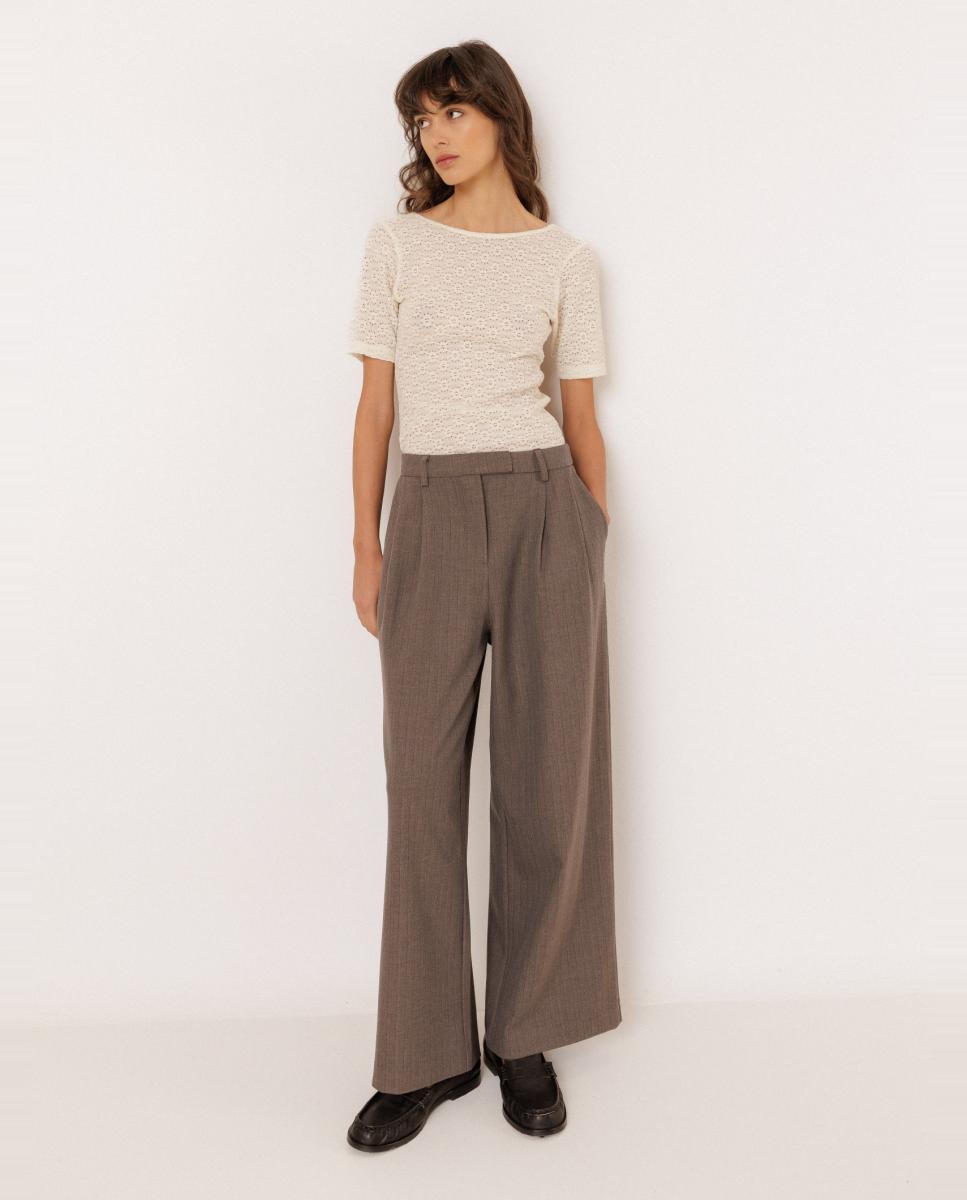 Imagen 0 de Pantalón de mujer largo de vestir Gris oscuro