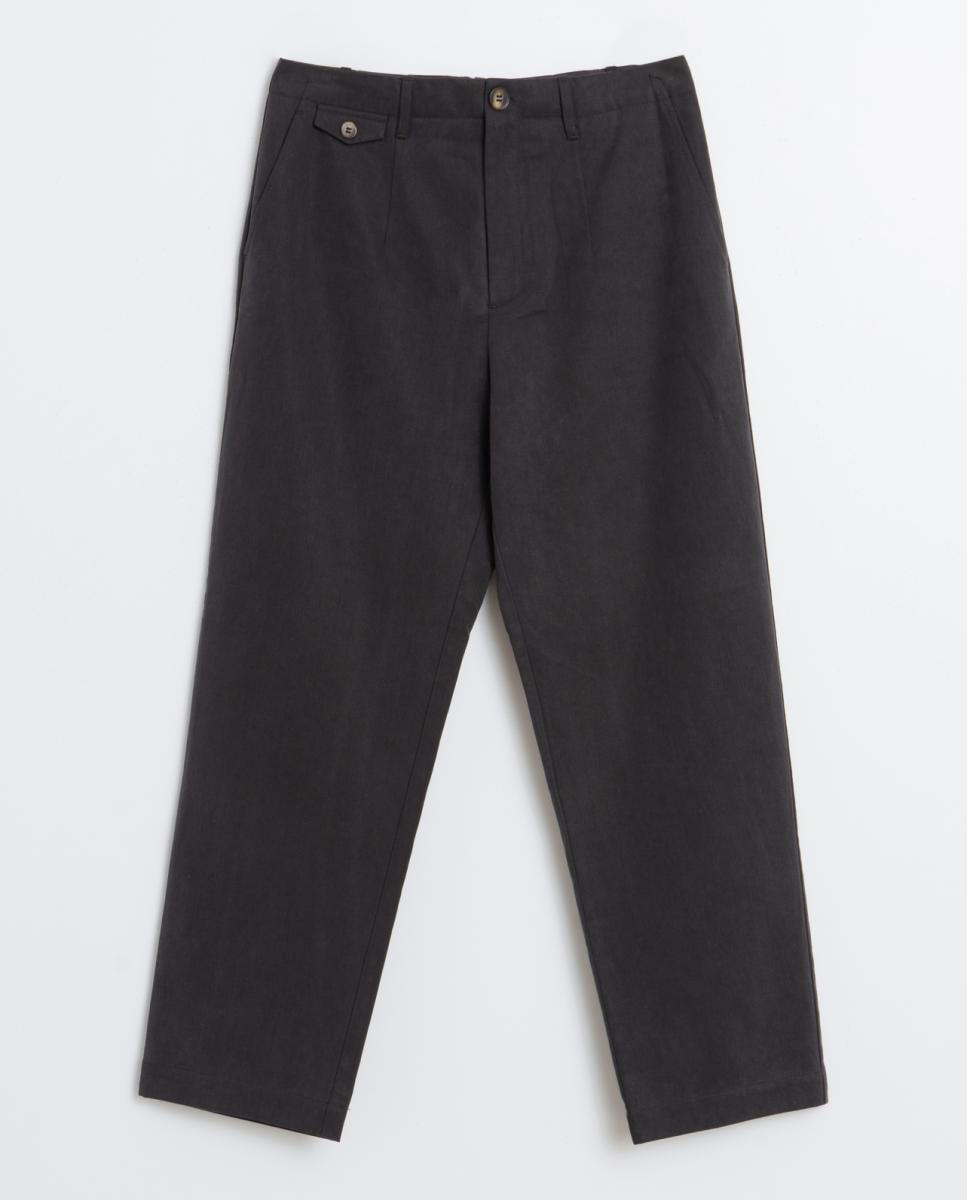 Pantalón de mujer largo chino lucas - Indi & Cold - Azul marino Azul marino-4