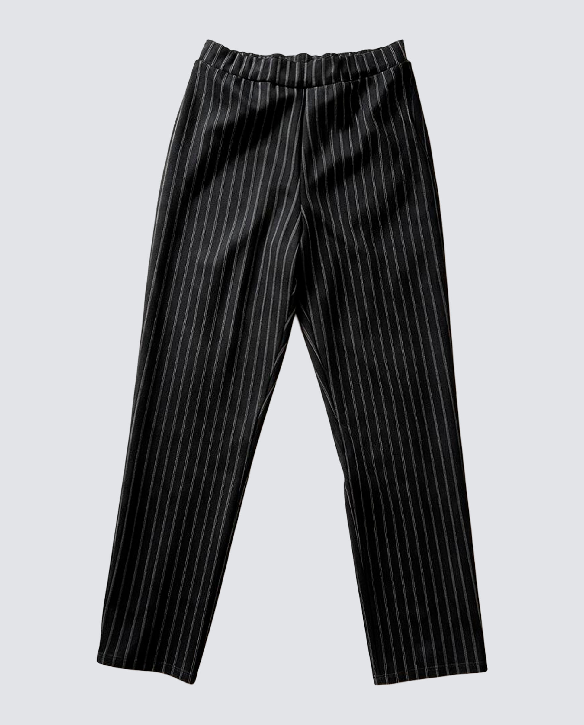 Pantalón de mujer rayas - Zermatt - Negro Negro-4