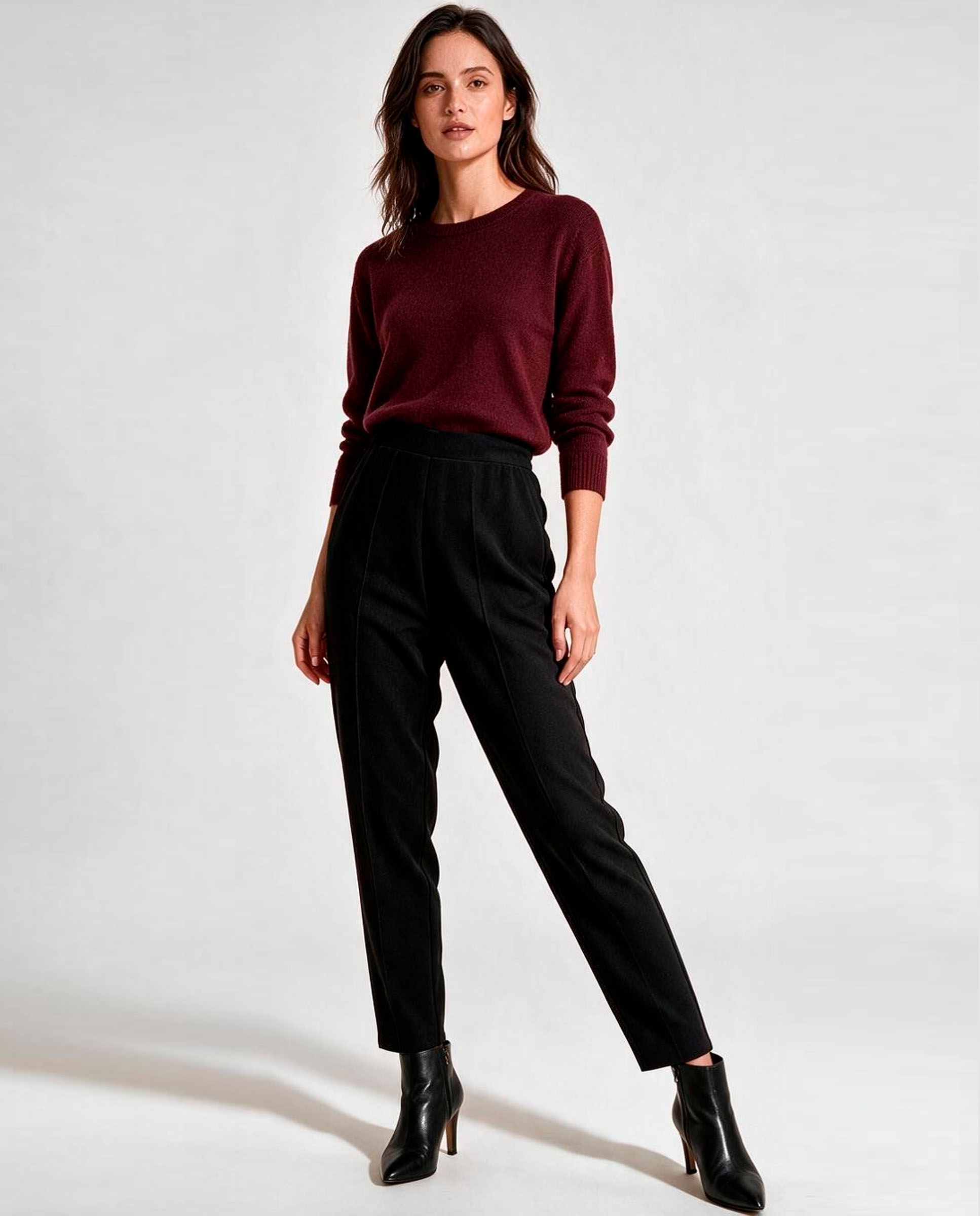Pantalón de mujer liso - Zermatt - Negro Negro-1