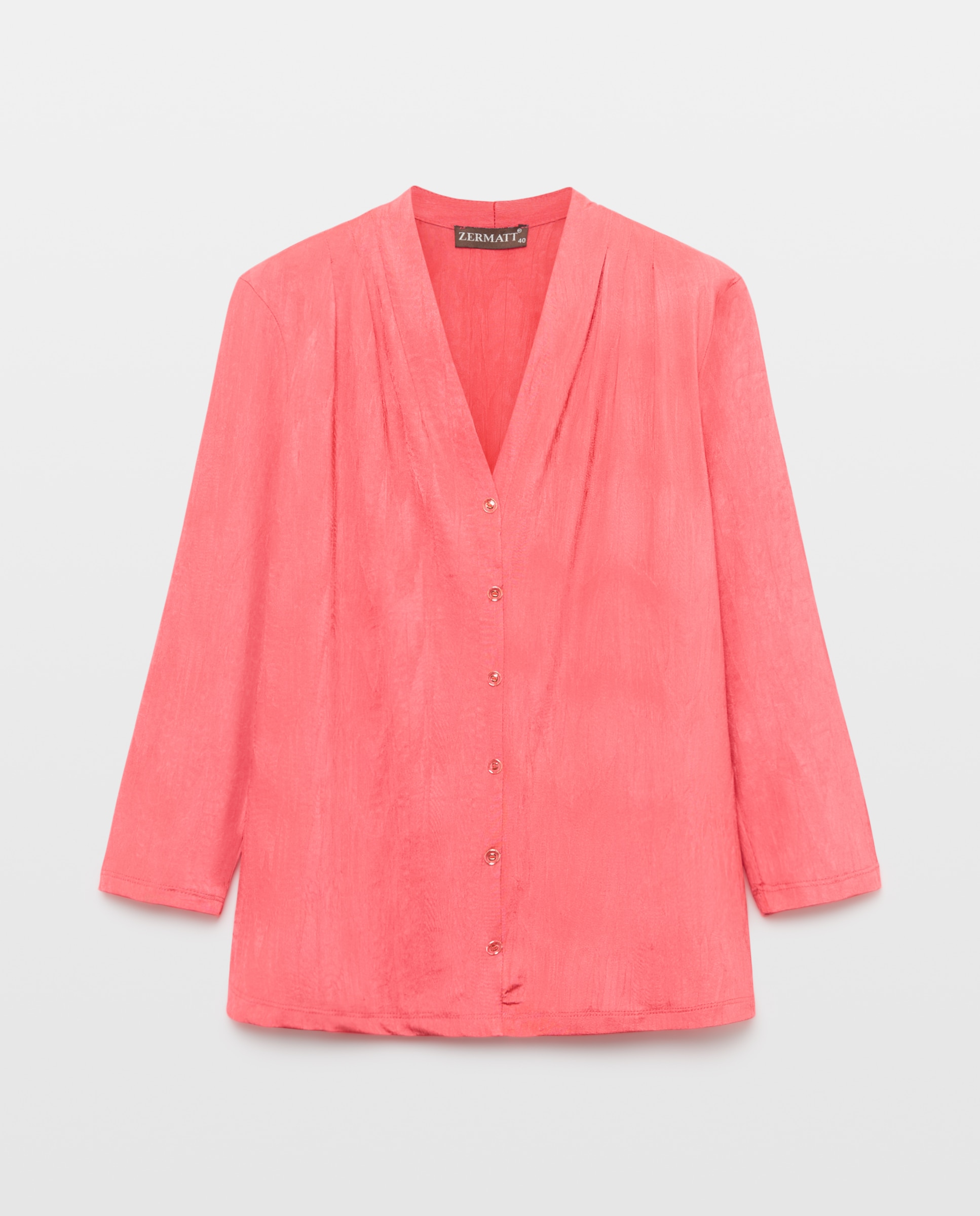 Blusa de mujer lisa manga francesa - Zermatt - Azul marino Rojo-4