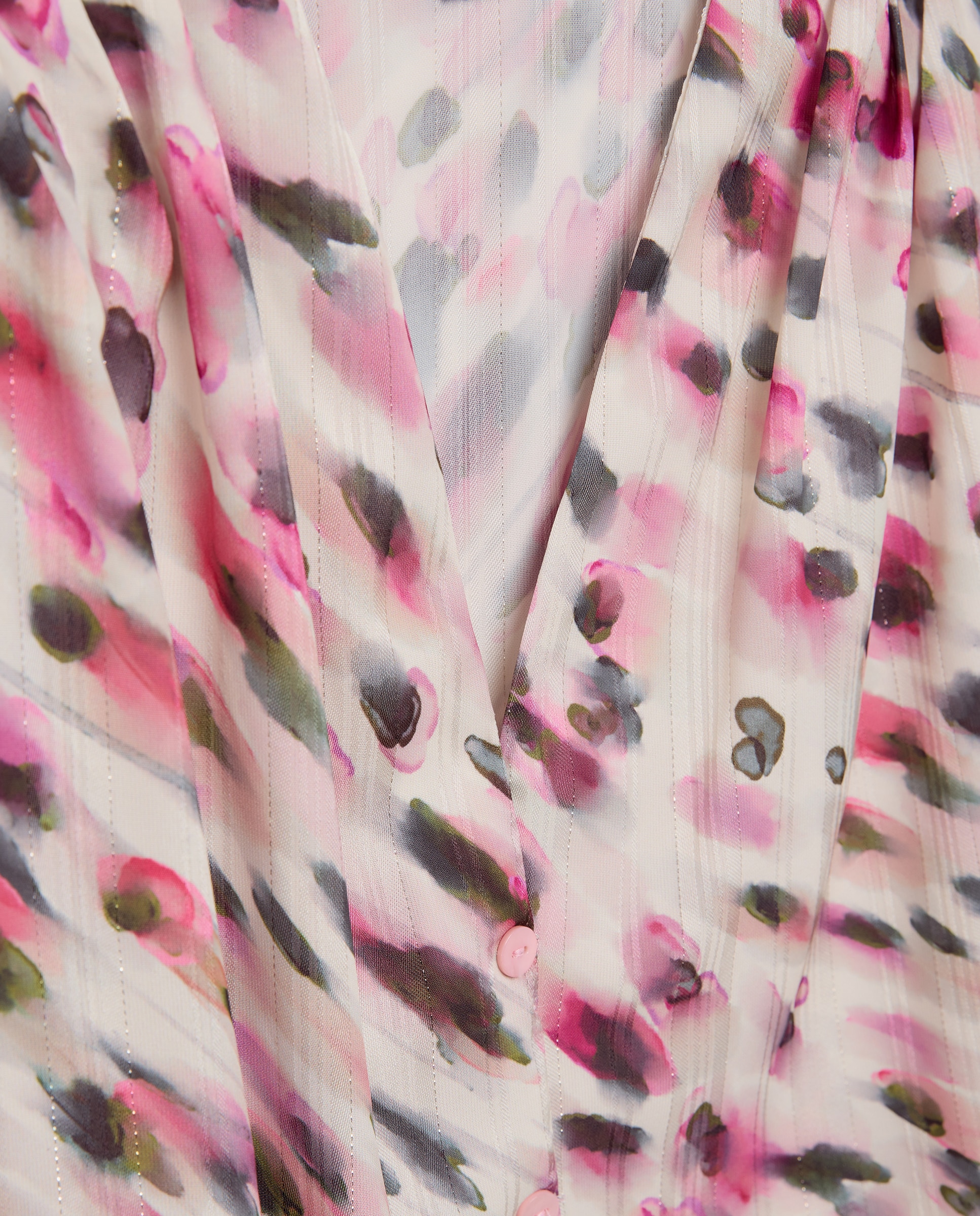 Camisa estampada com manga comprida Rosa-5