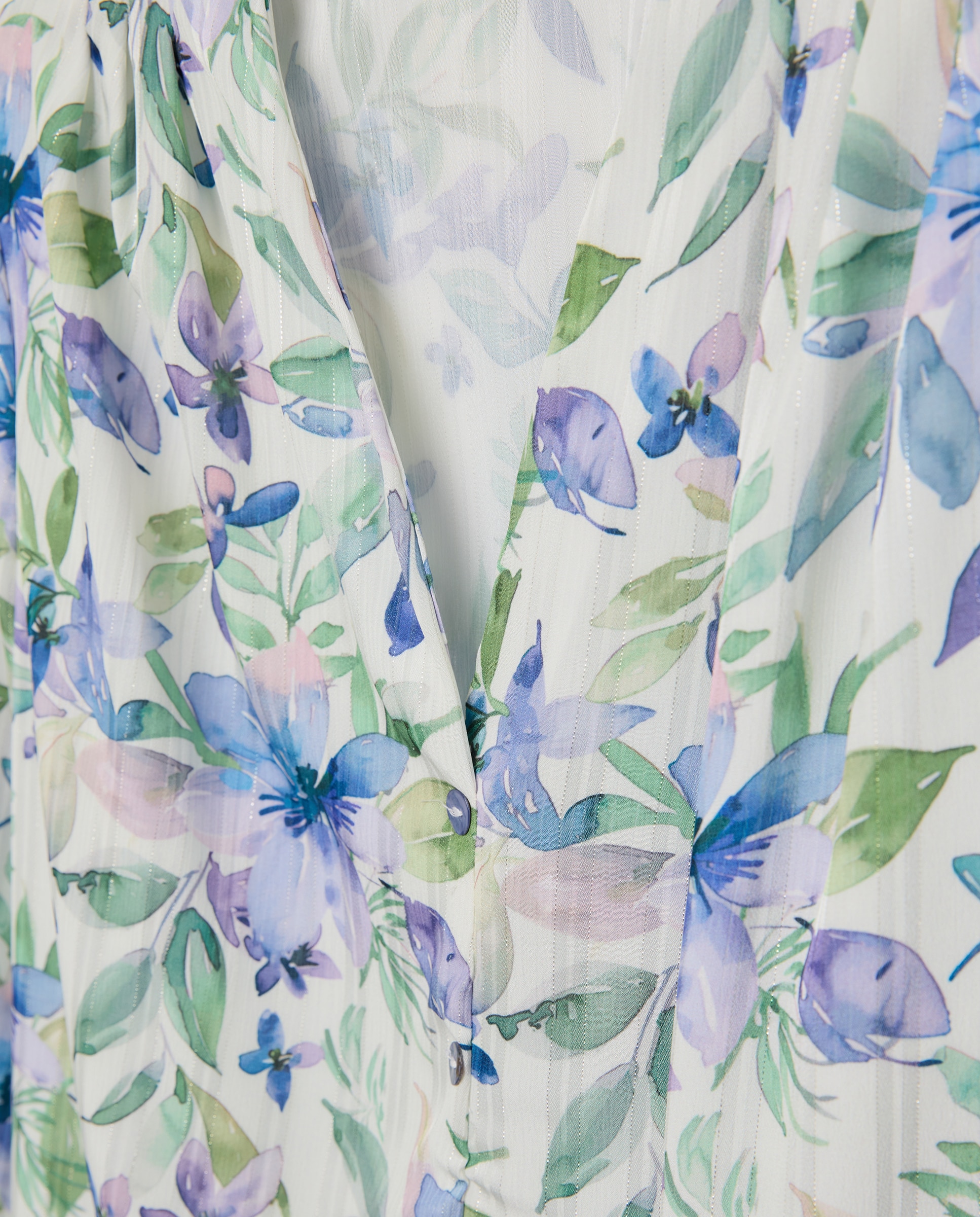Camisa estampada com manga comprida Multicolor-5