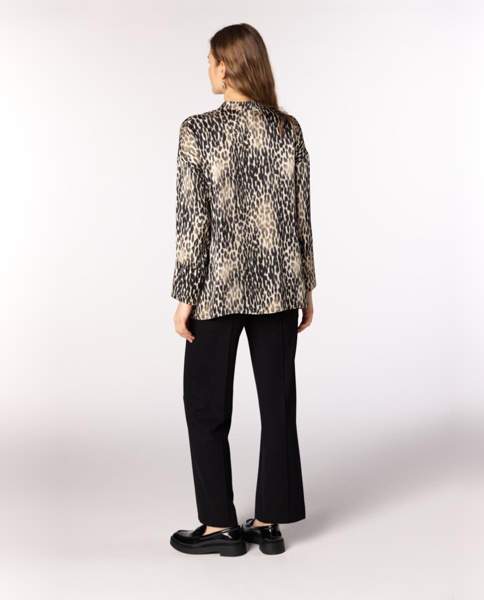 Capa de Malha em Jacquard Pied-de-Poule Preto-2