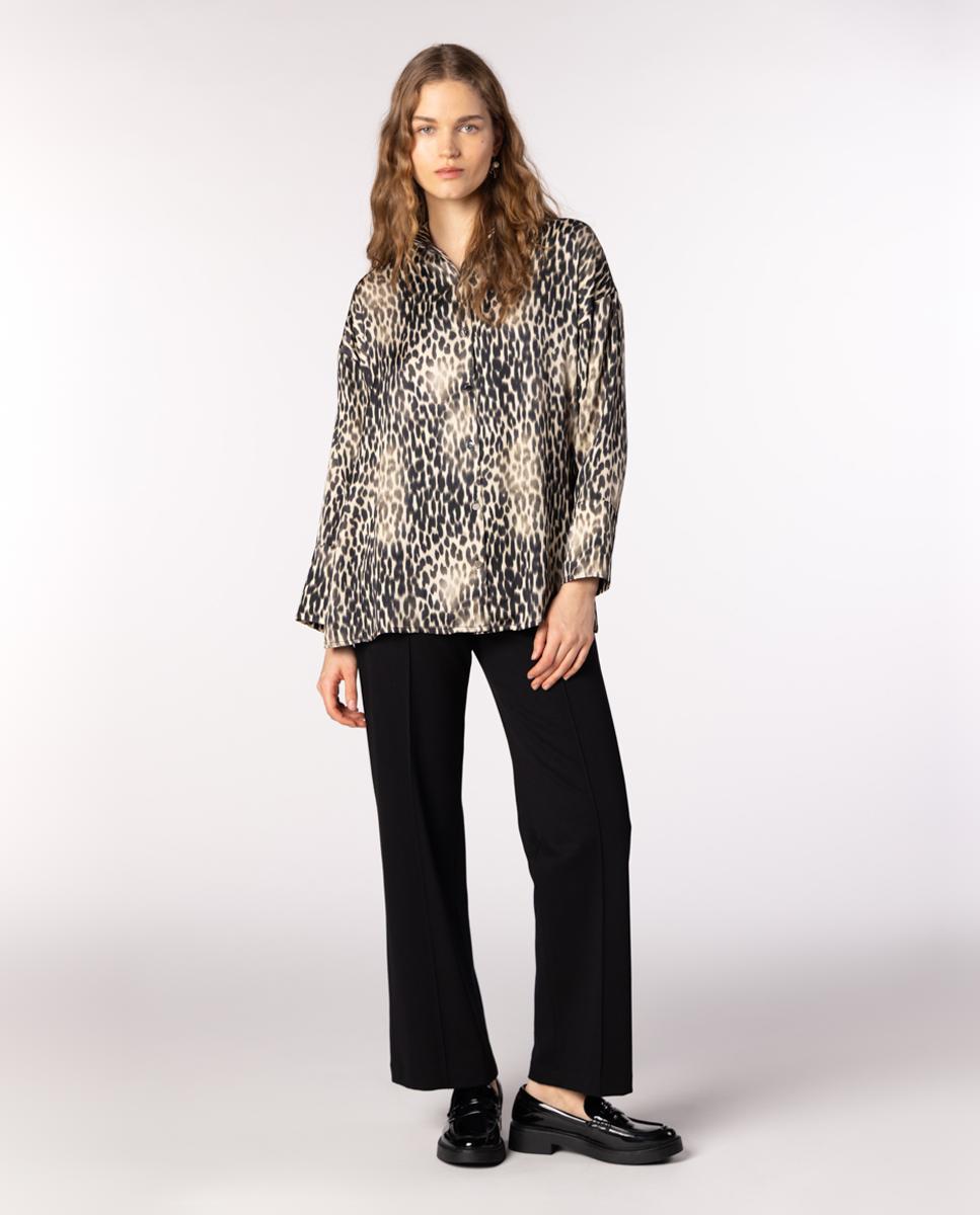 Capa de Malha em Jacquard Pied-de-Poule Preto-3
