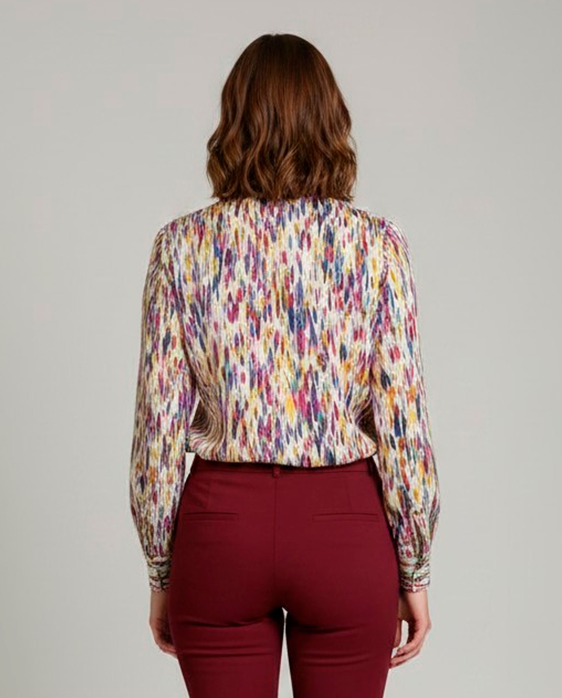 Camisa de mujer estampada, manga larga. - Zermatt - Multicolor Multicolor-2