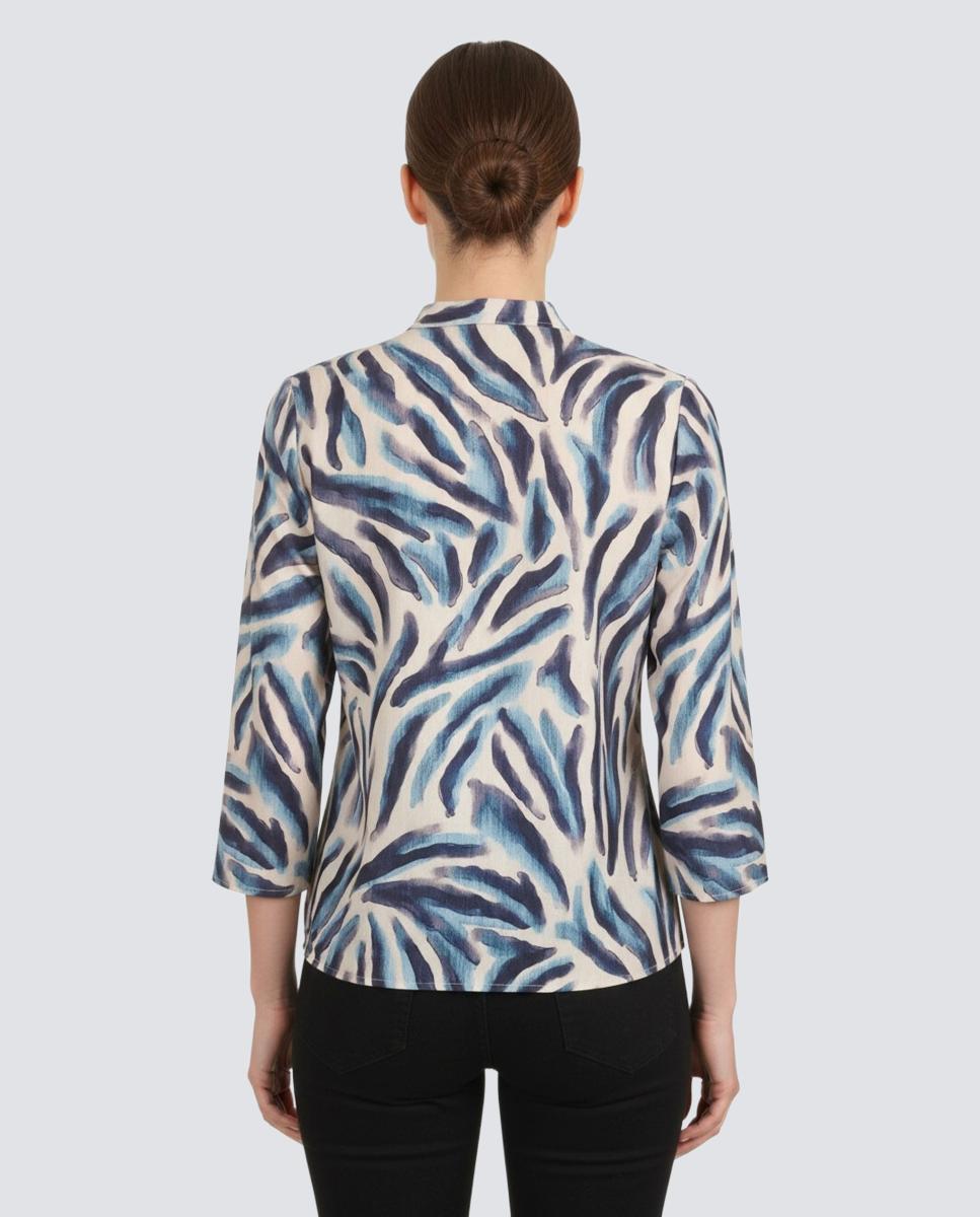 Camisa de mujer estampada Multicolor Zermatt Multicolor-2