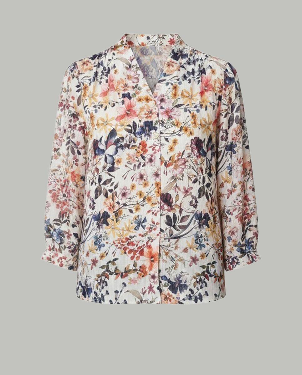 Blusa Estampada com Manga Comprida Multicolor-3