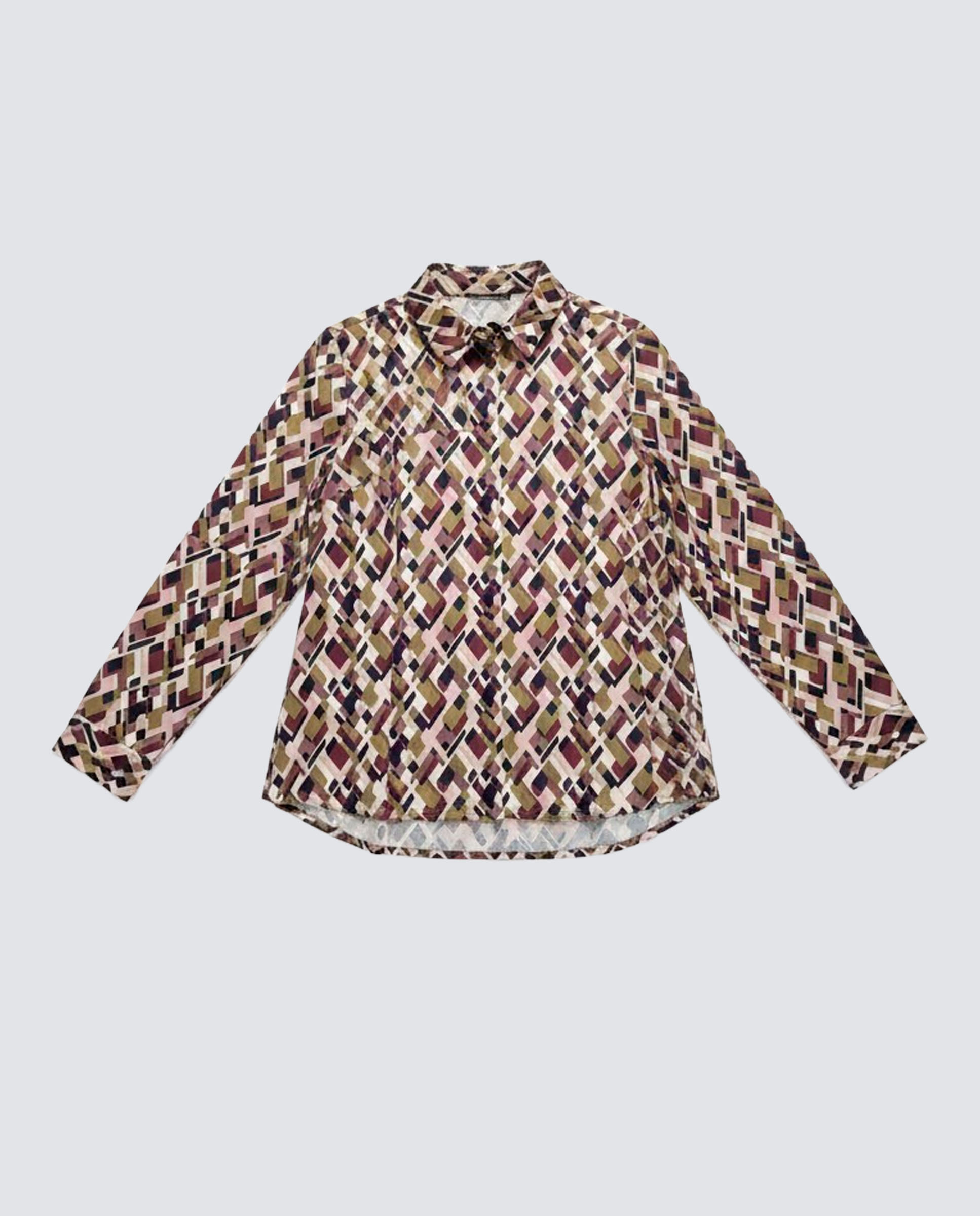 Camisa de mujer estampada - Zermatt - Verde Verde-4
