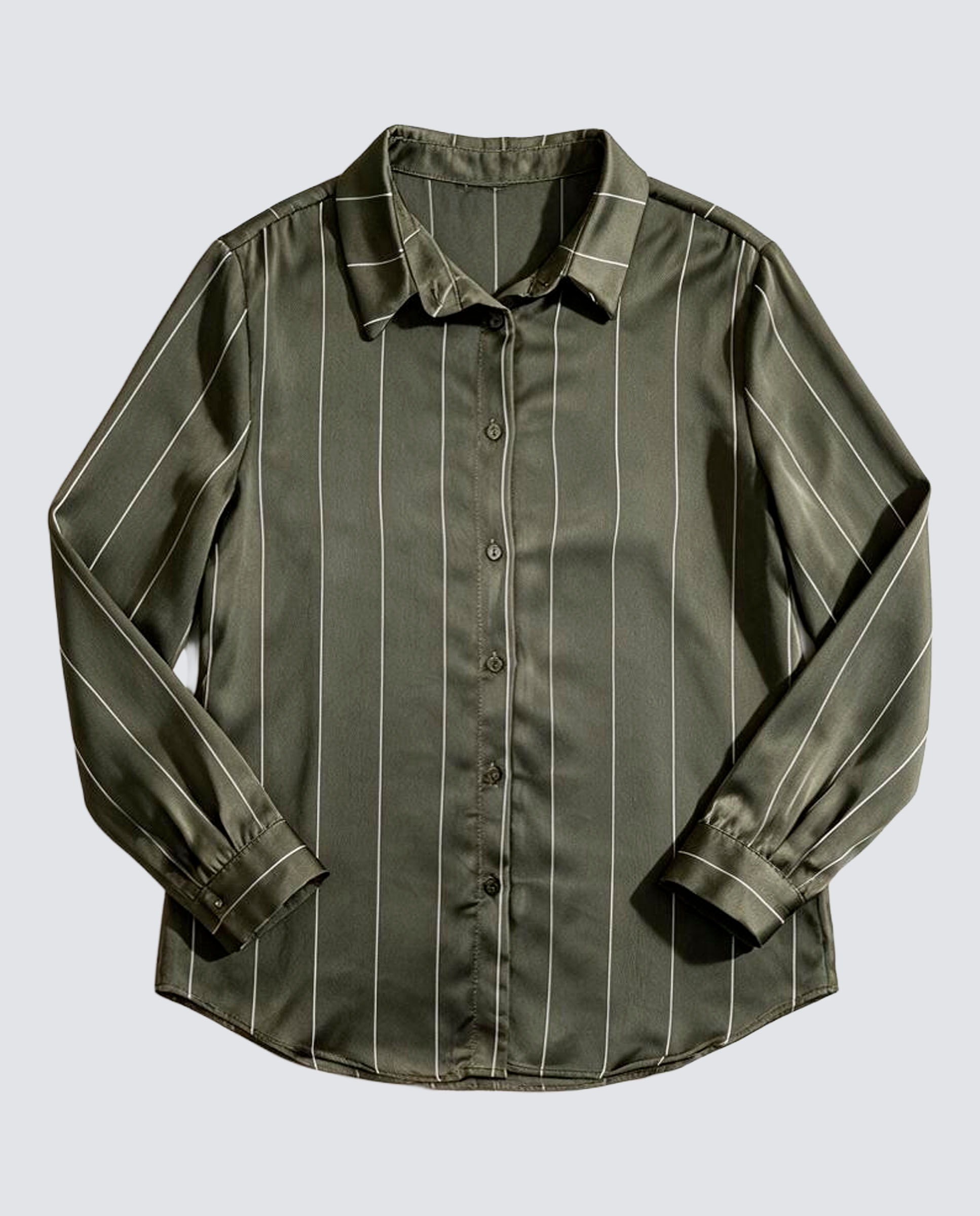 Camisa com risca Verde-4