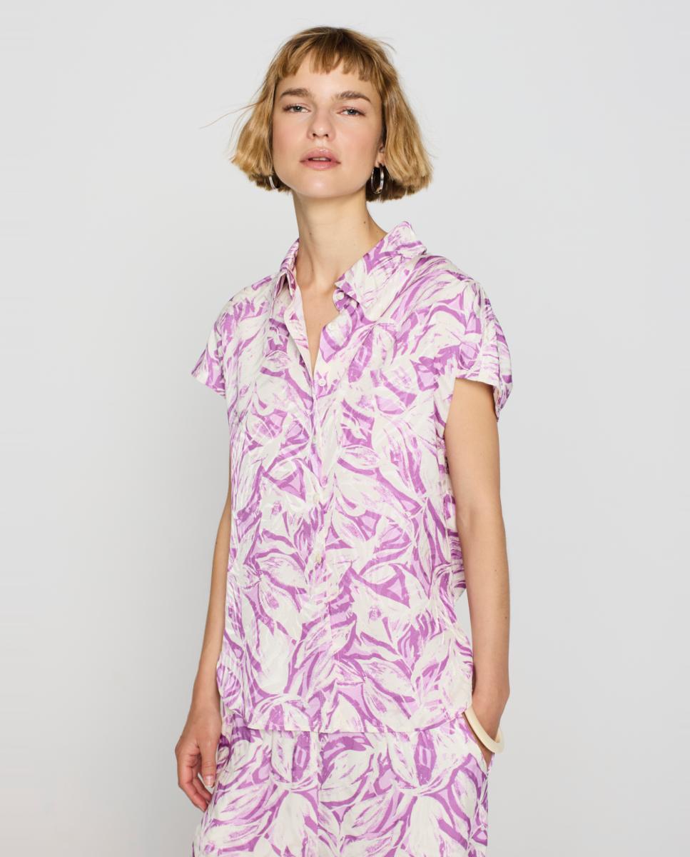 Escorpion - Camisa de mujer estampada sin mangas.