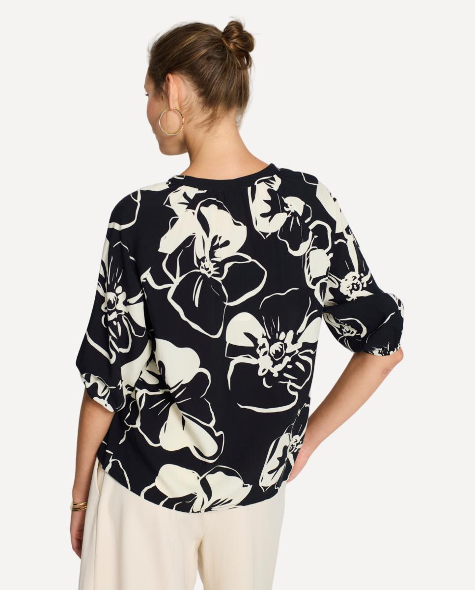 Camisa estampada Preto-2