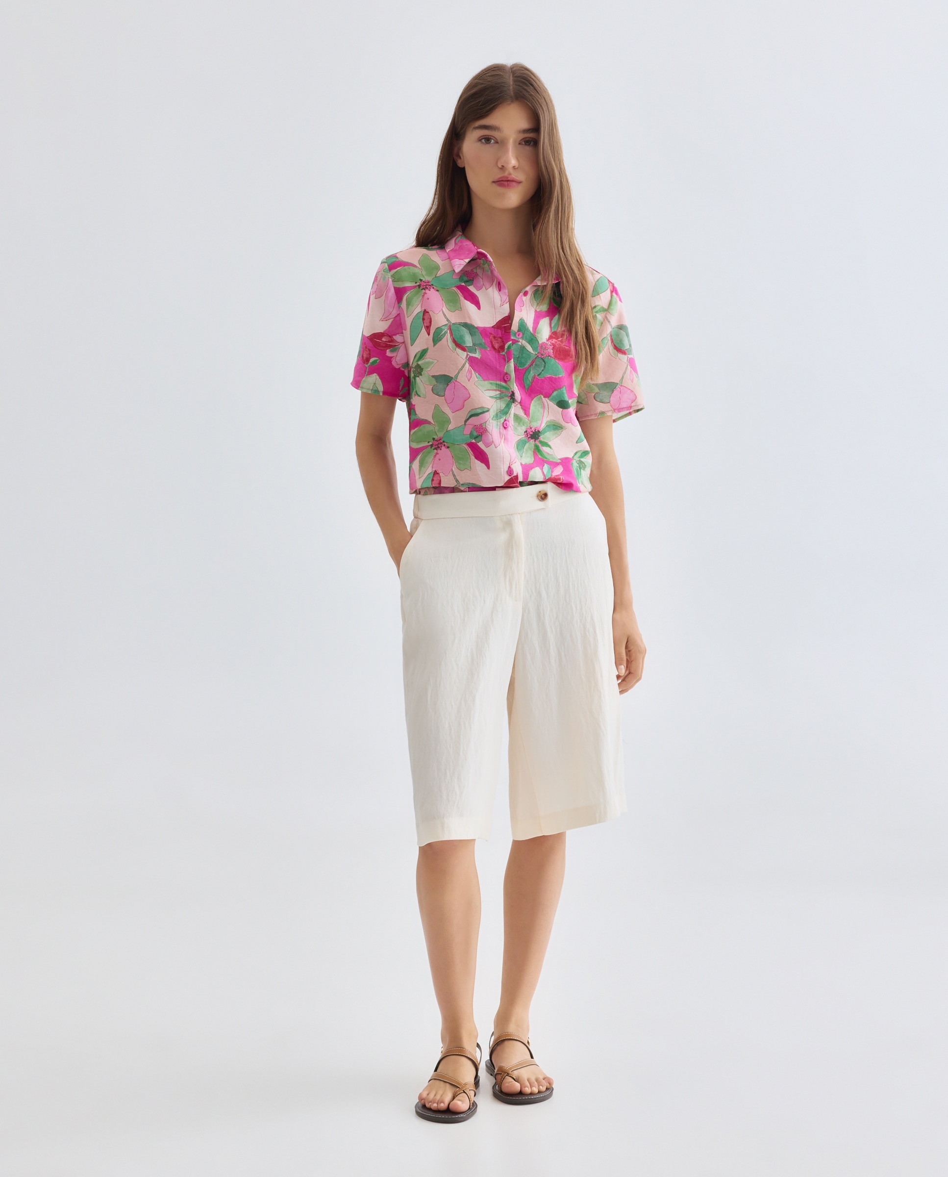 Camisa estampada Rosa-2