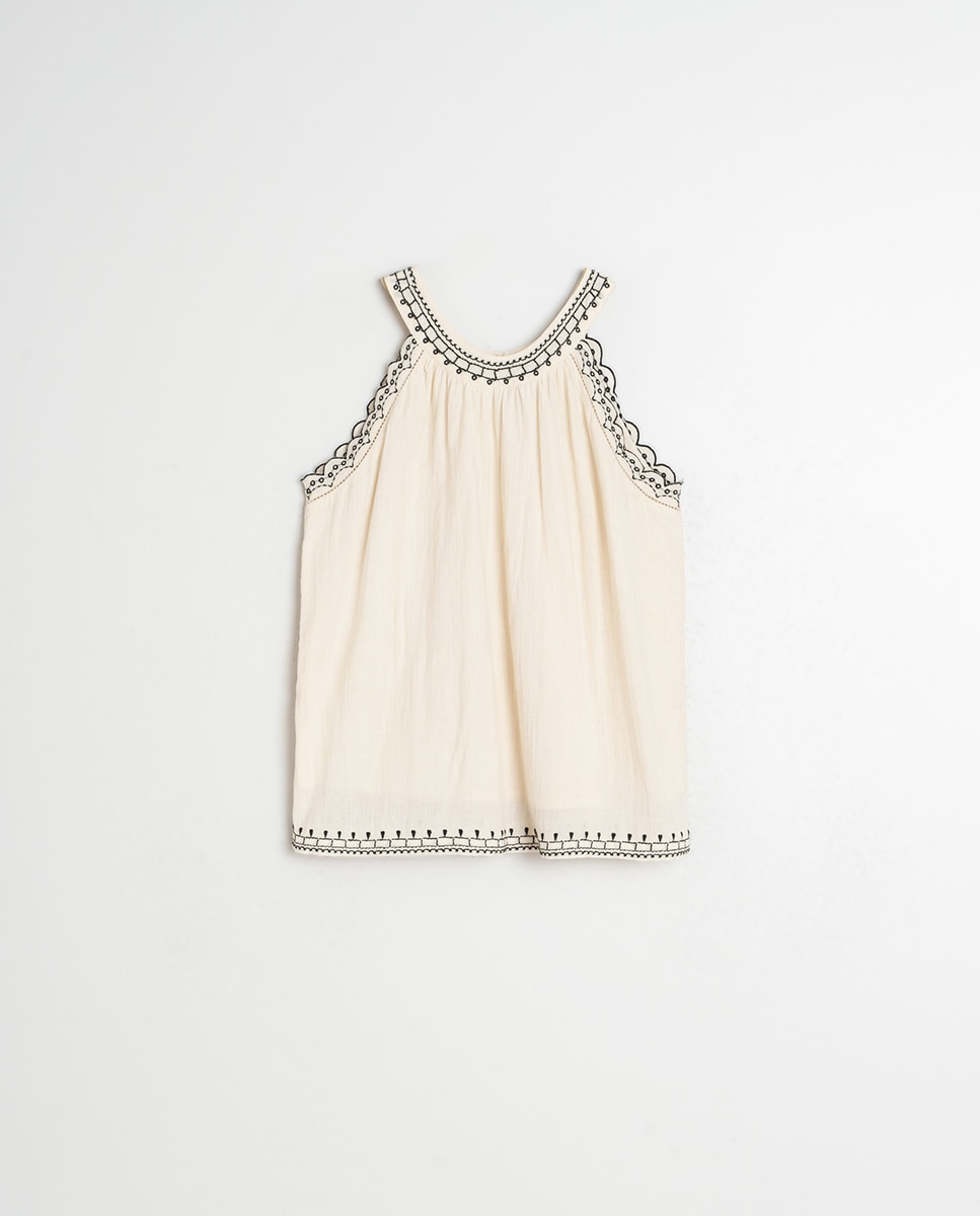 Top de mujer corto cuello halter - Indi & Cold - Verde Crudo-4