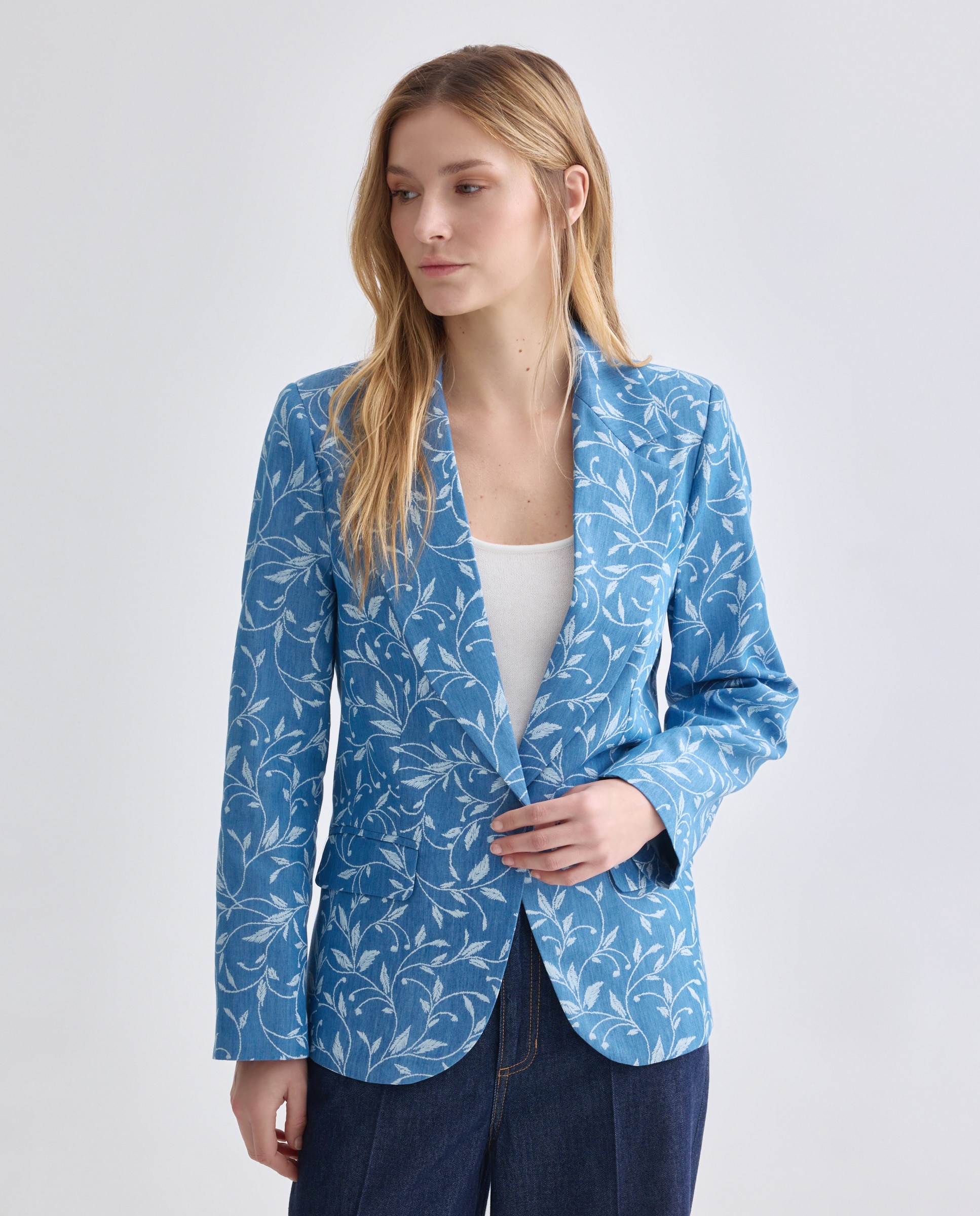 Casaco estampado Azul-2