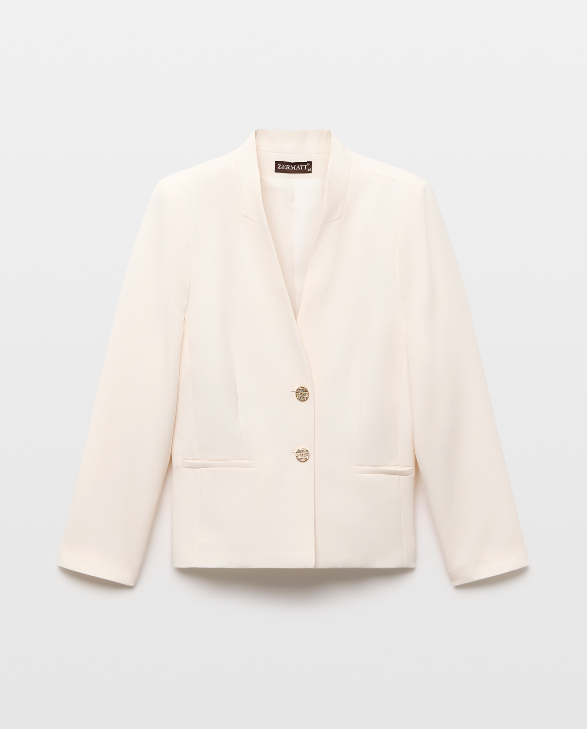 Chaqueta de mujer lisa con manga larga - Zermatt - Kaki Crudo-4