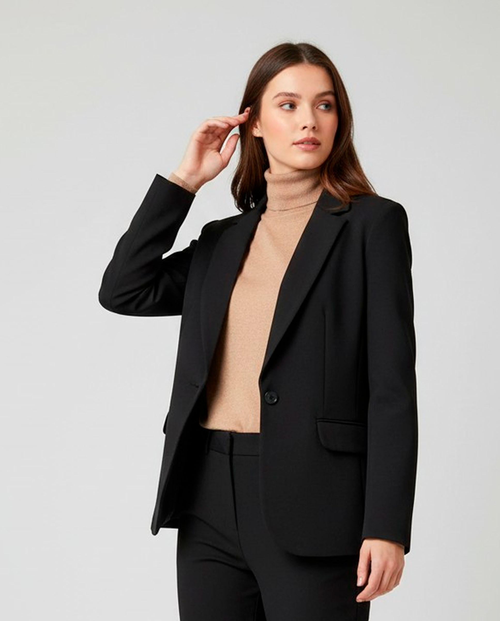 Imagen 1 de Chaqueta de mujer lisa manga larga - Zermatt - Negro Negro