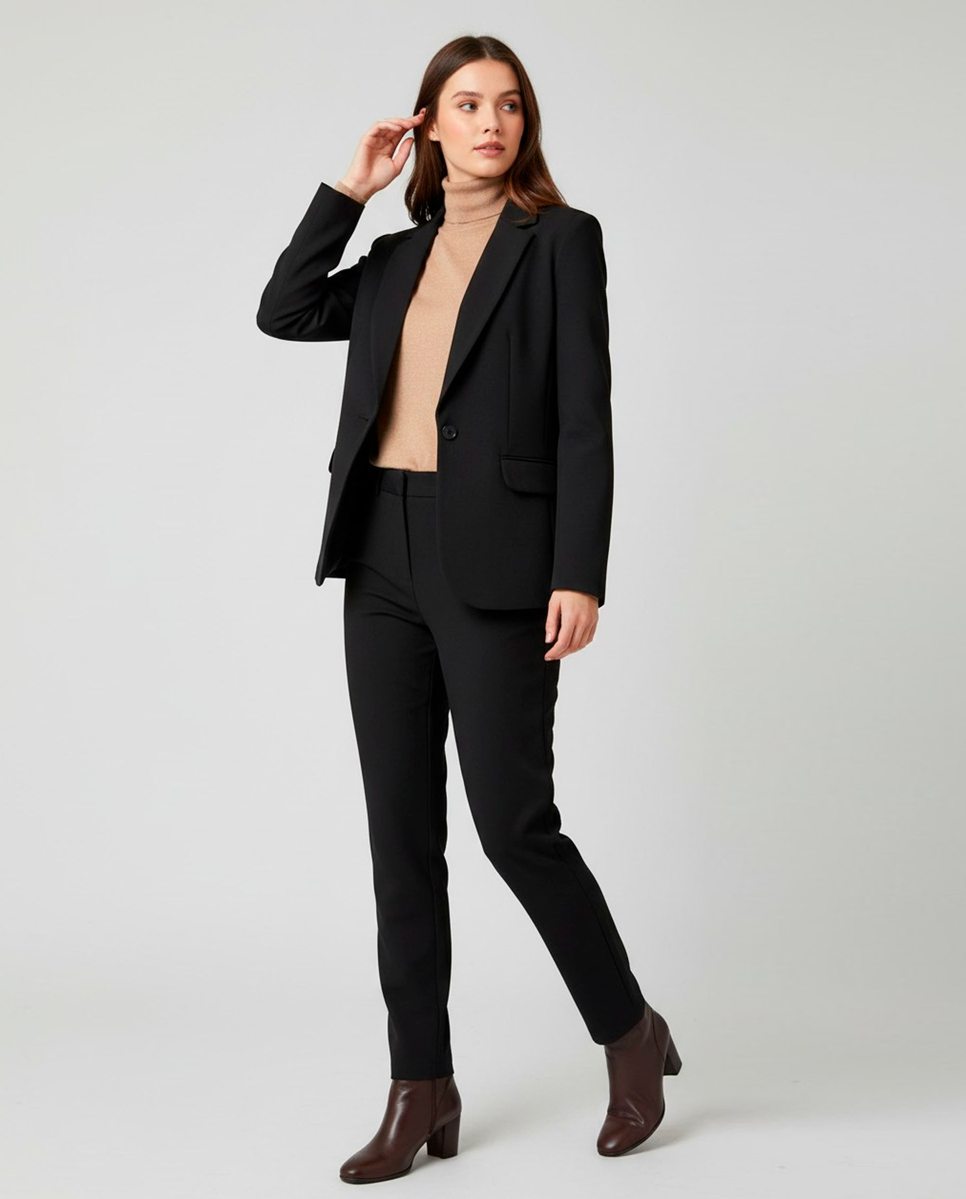Imagen 3 de Chaqueta de mujer lisa manga larga - Zermatt - Negro Negro