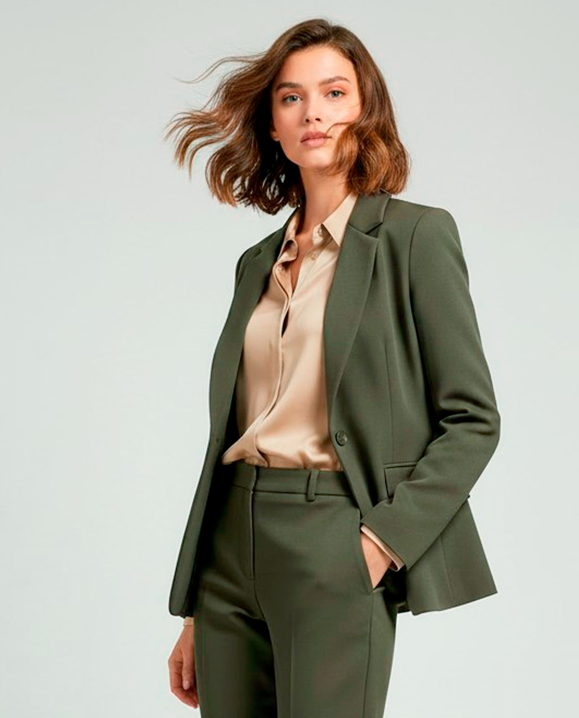 Imagen 1 de Chaqueta de mujer lisa manga larga - Zermatt - Verde Verde
