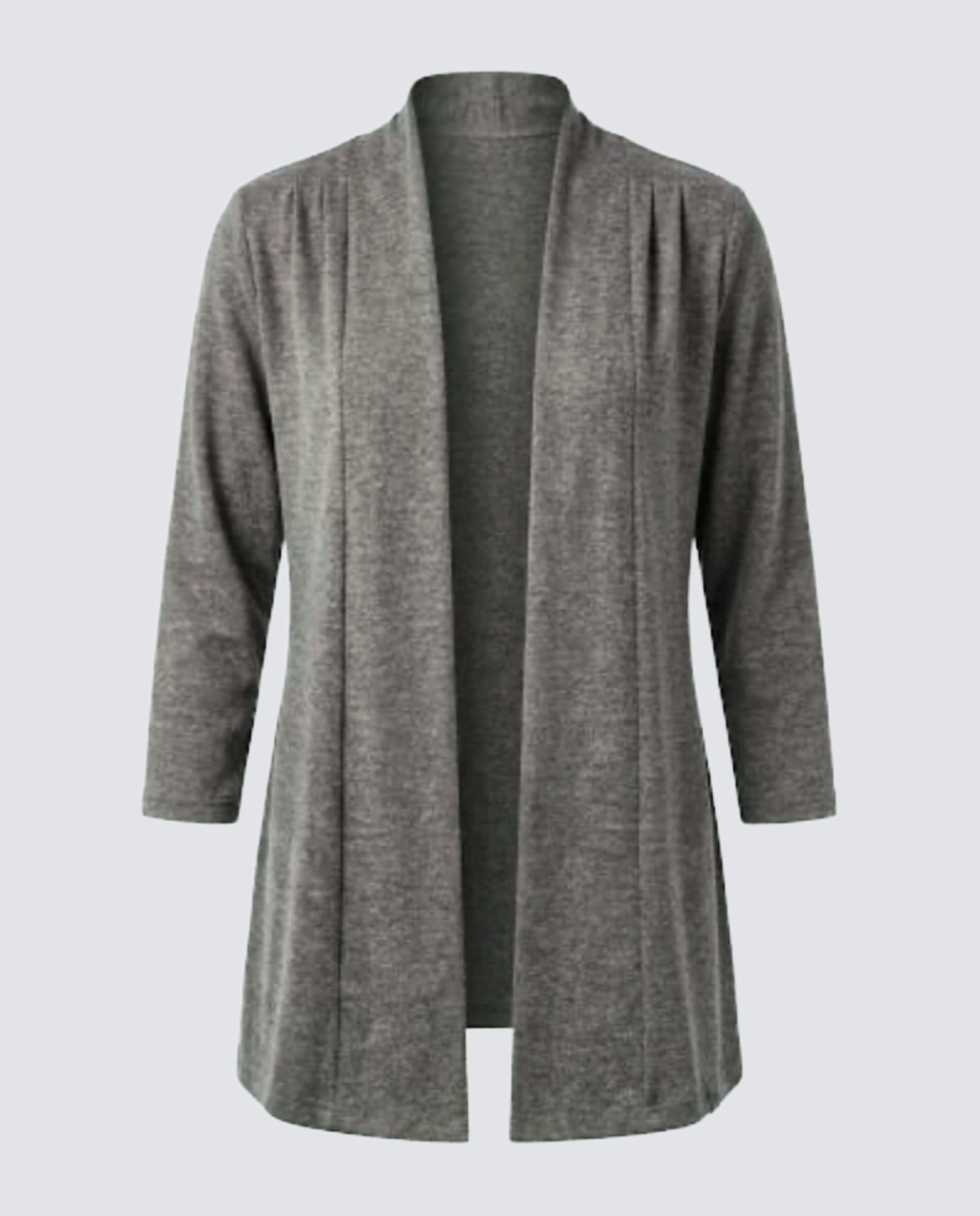 Chaqueta de mujer lisa con manga larga - Zermatt - Gris Gris-3