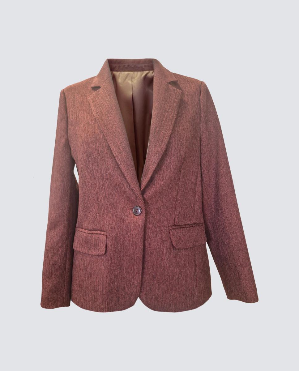 Chaqueta de mujer lisa vigoré, manga larga - Zermatt - Granate Granate-2