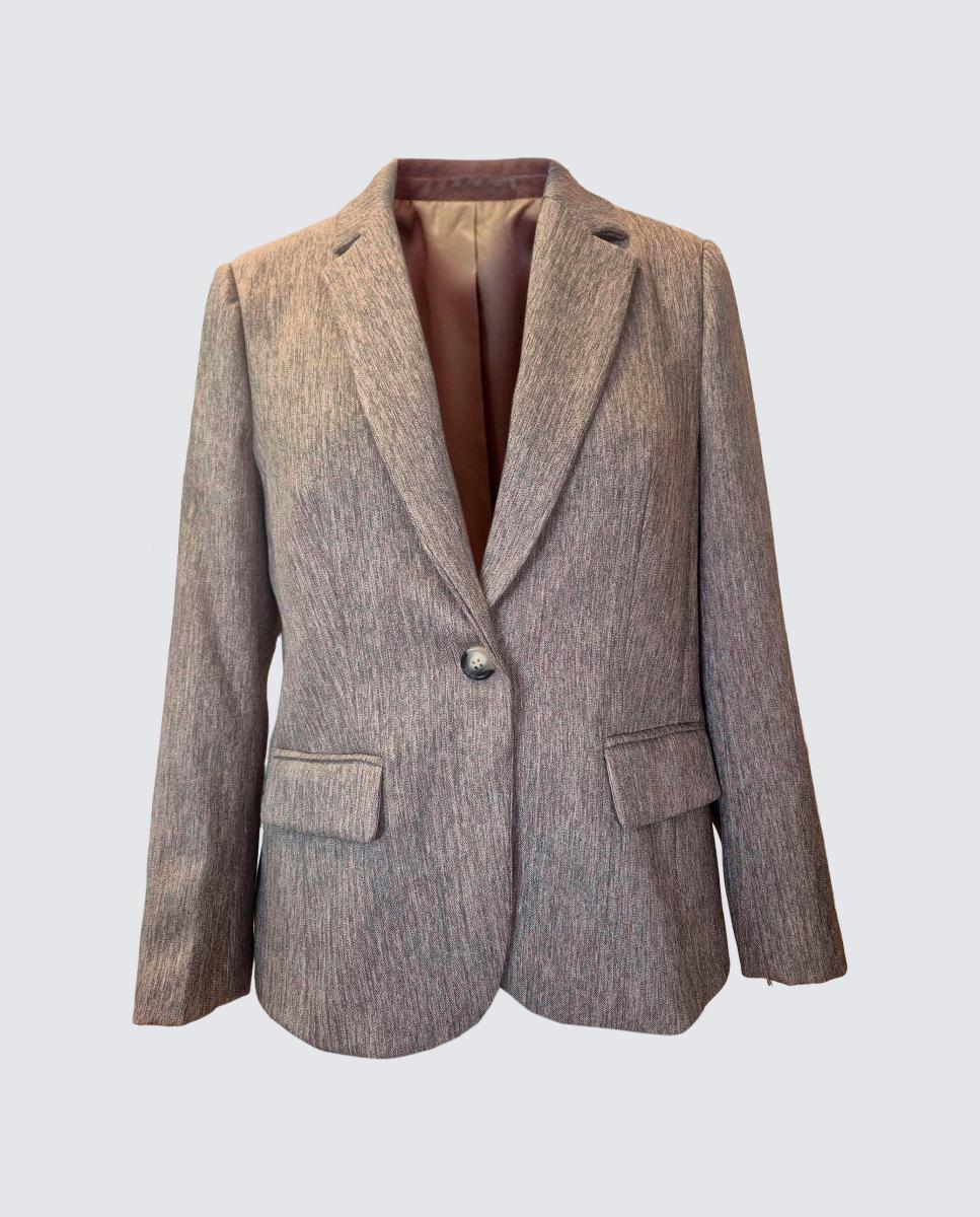 Chaqueta de mujer lisa vigoré, manga larga - Zermatt - Marrón Marrón-3