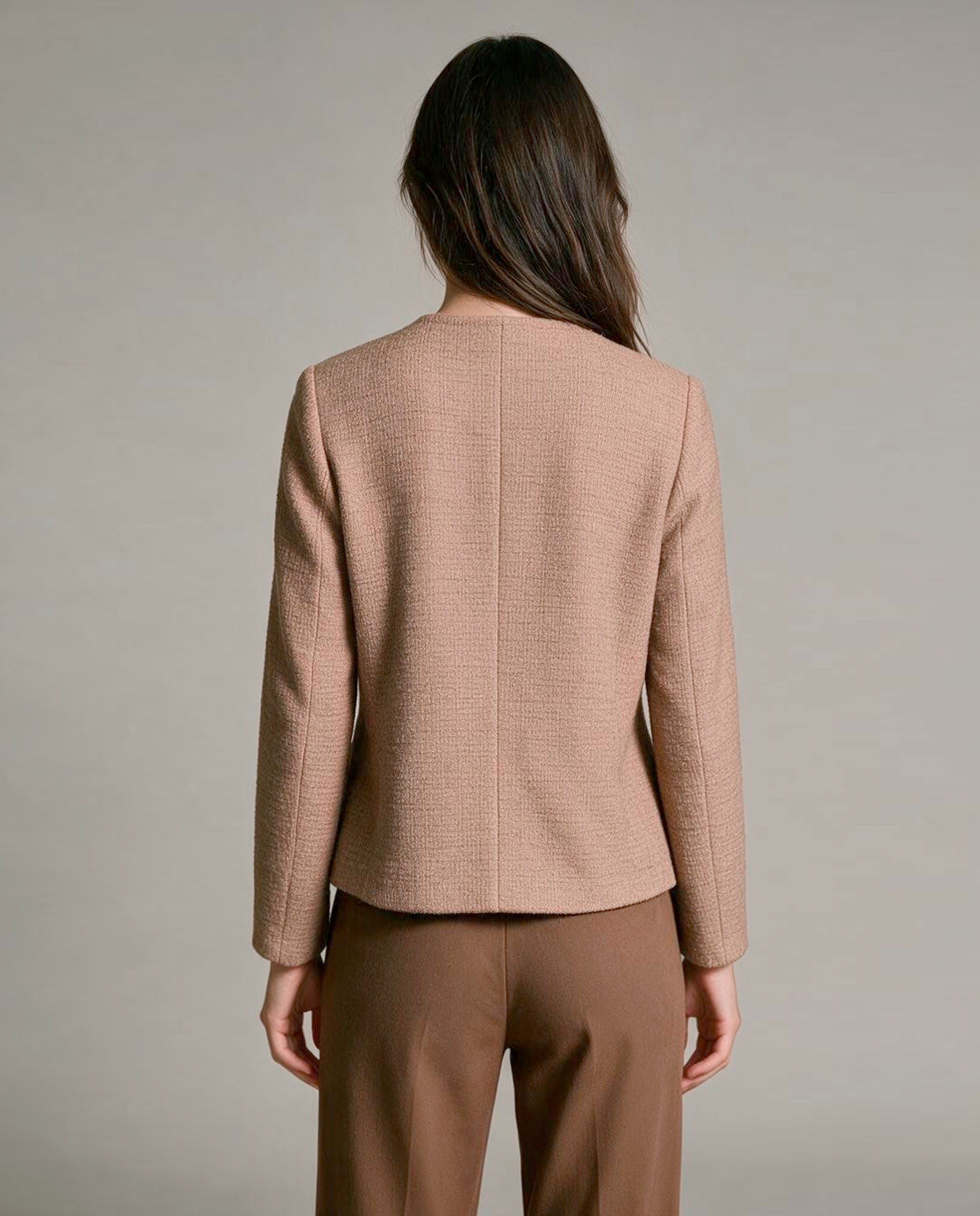Chaqueta de mujer lisa manga larga - Zermatt - Camel Camel-2