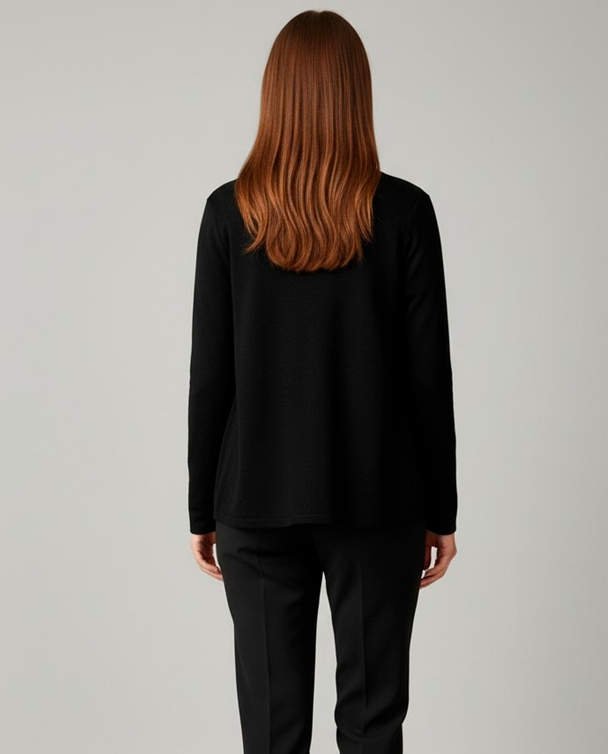 Chaqueta de mujer lisa manga larga - Zermatt - Negro Negro-2