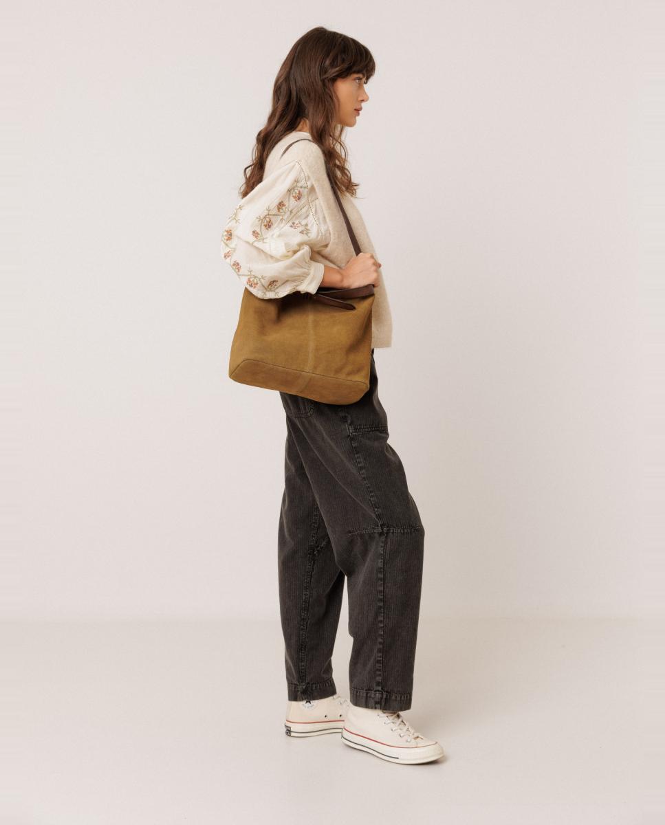 Chaleco de mujer mohair cuello caja - Indi & Cold - Crudo Crudo-3
