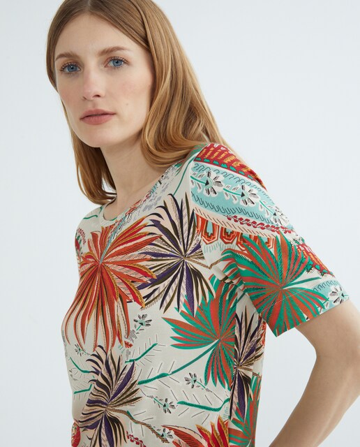 Imagen 0 de Camiseta de manga corta y escote barca.