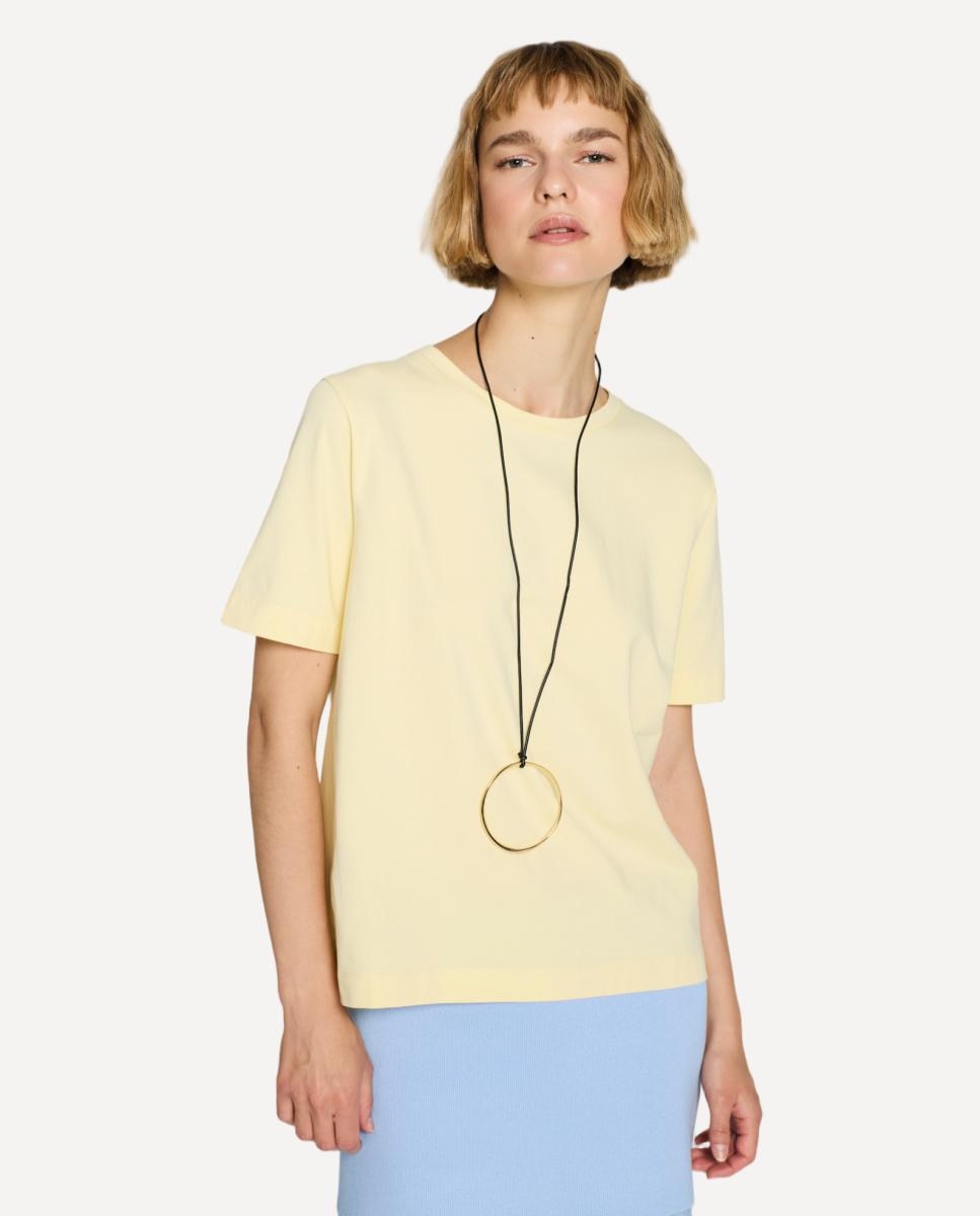 Camiseta de mujer manga corta - Escorpion - Azul claro Amarillo-1