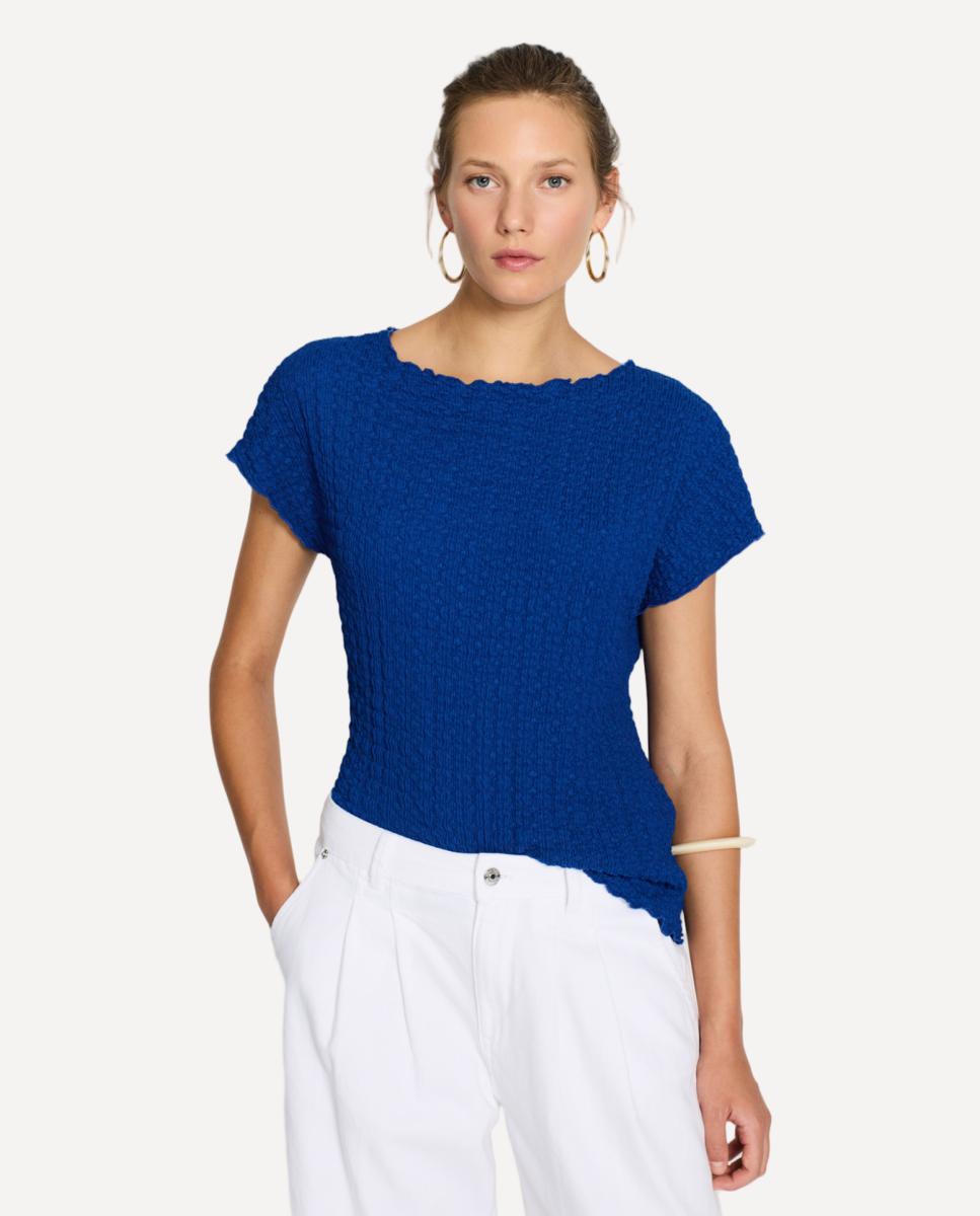Imagem 0 de T-shirt com Textura e sem Mangas
