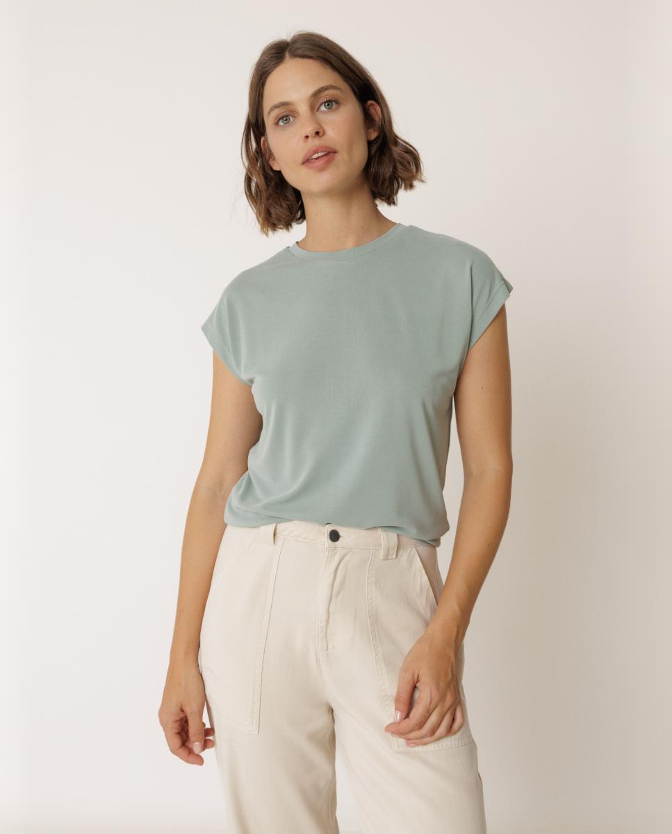 Indi & Cold - Camiseta de mujer cuello redondo manga corta.