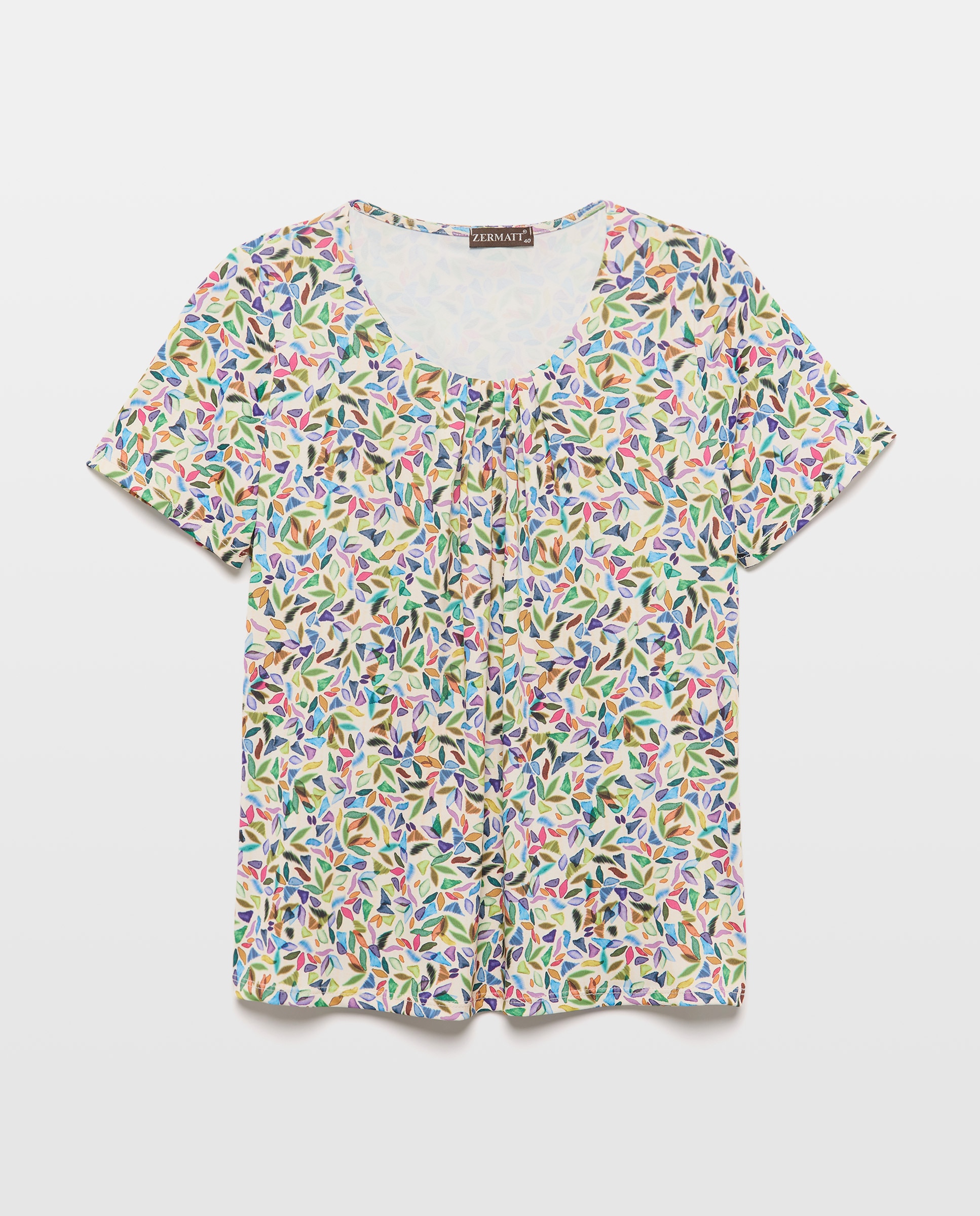T-shirt Estampad, Manga Curta Multicolor-4