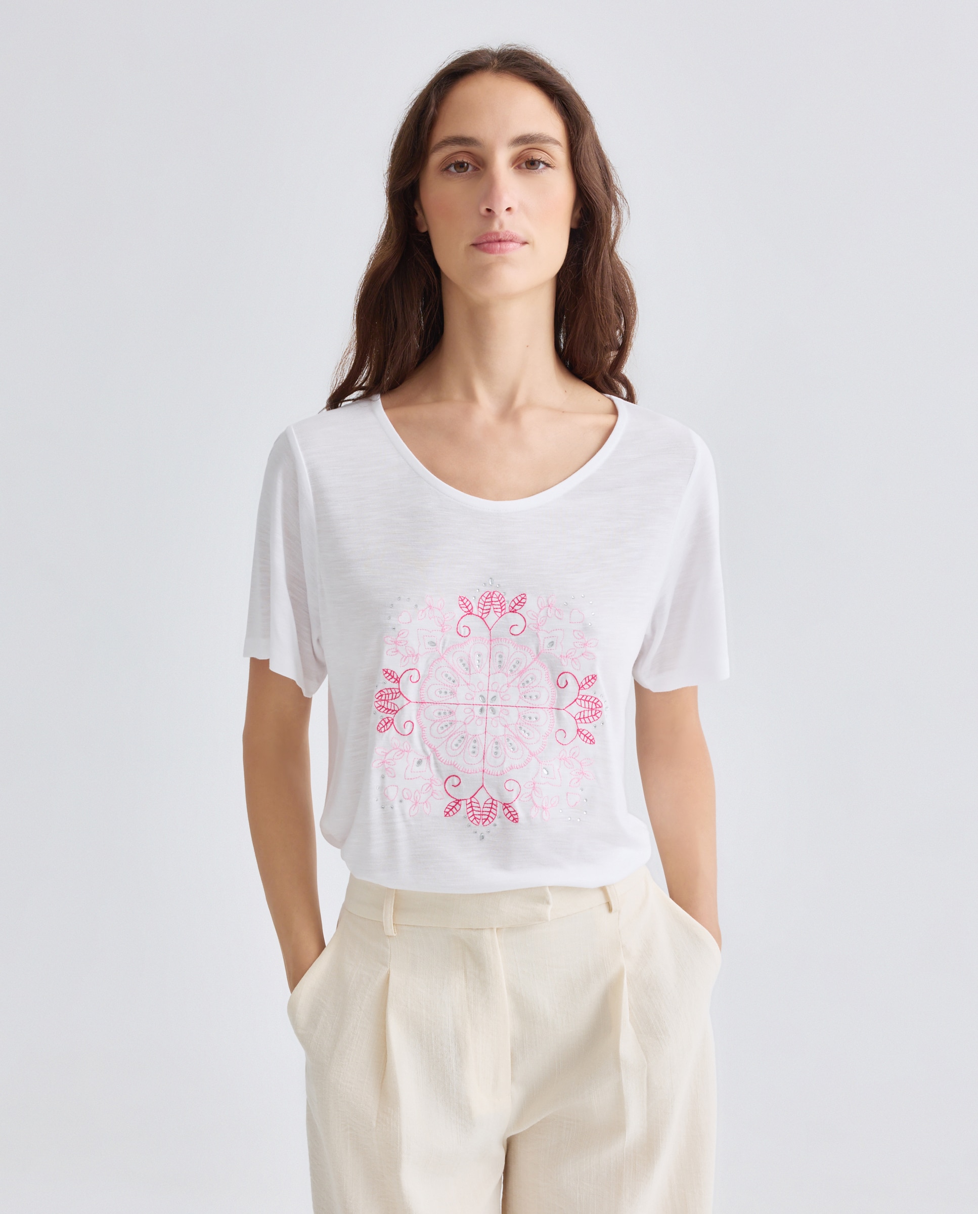 Imagem 0 de T-shirt de mulher com manga curta