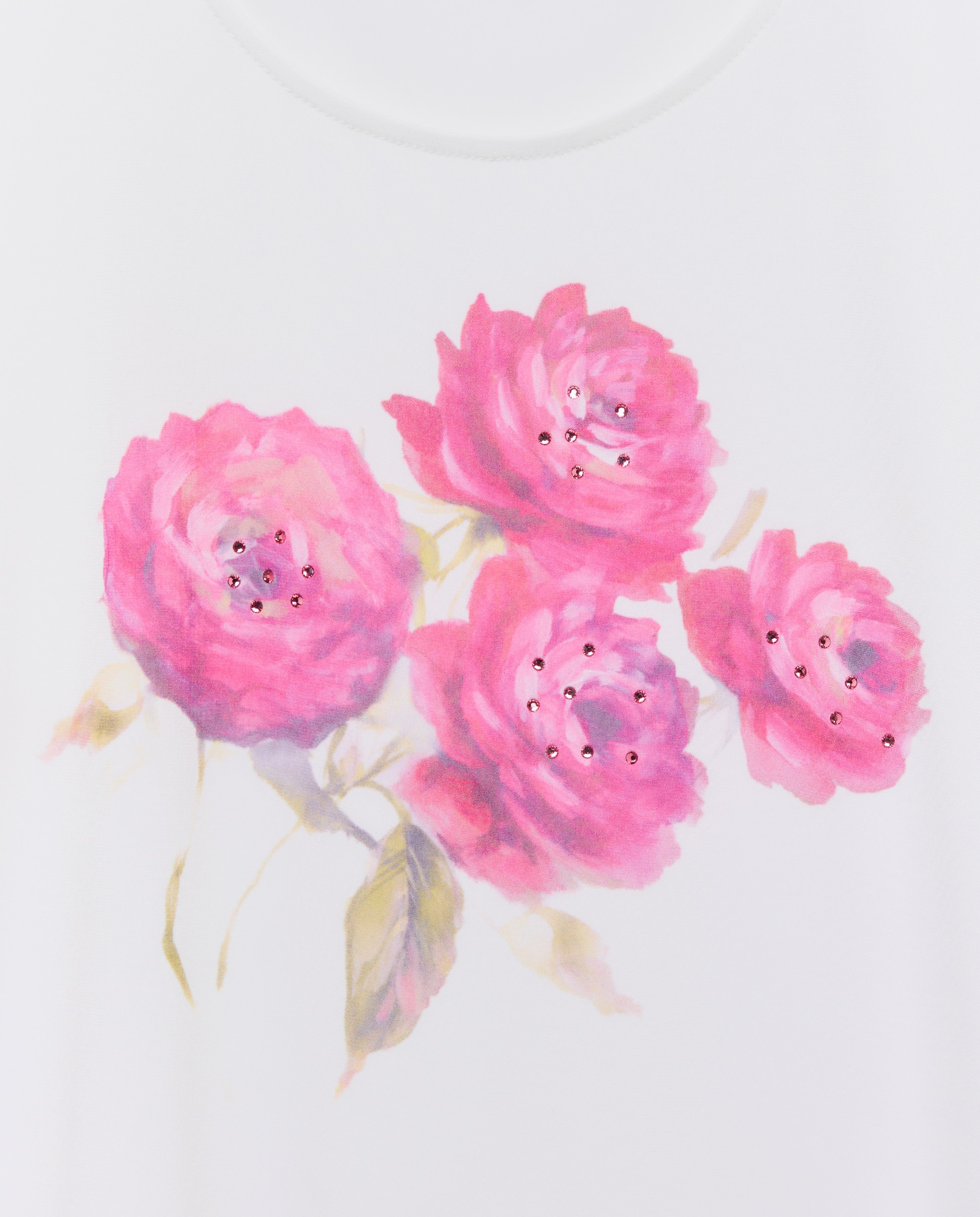T-shirt estampada com manga curta Natural-5