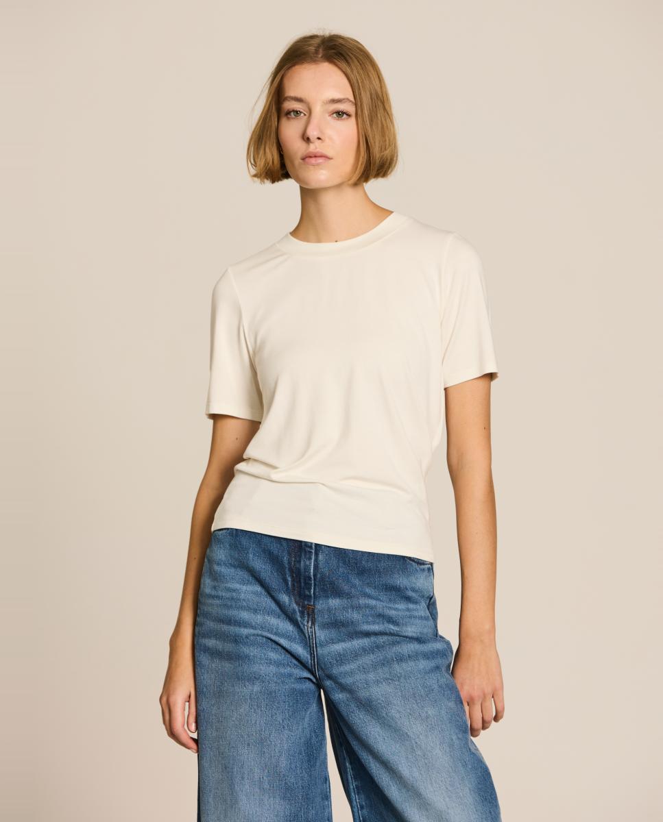 Camiseta de mujer punto viscosa - Escorpion - Crudo Crudo-1