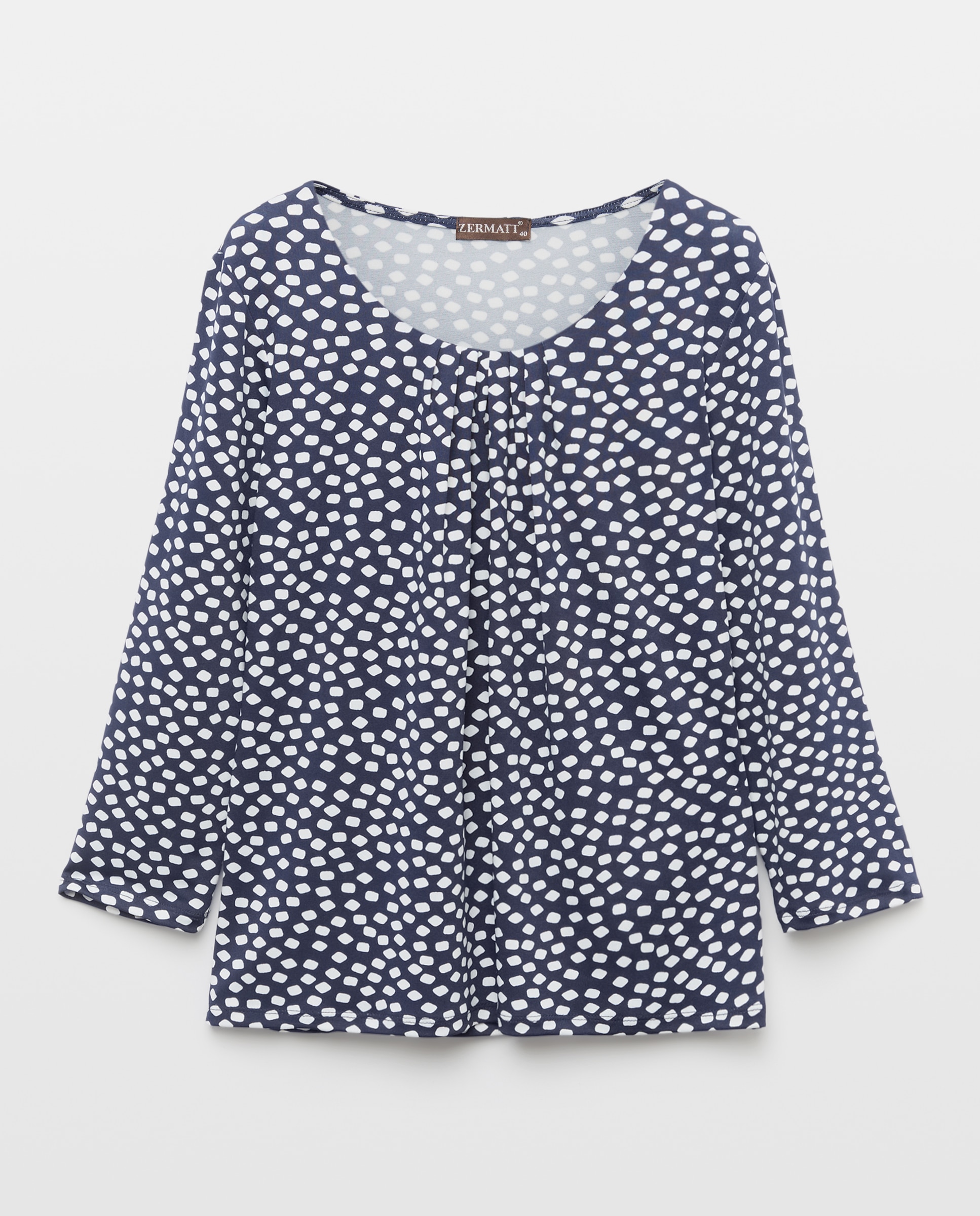 T-shirt estampada com manga 3/4 Preto-4