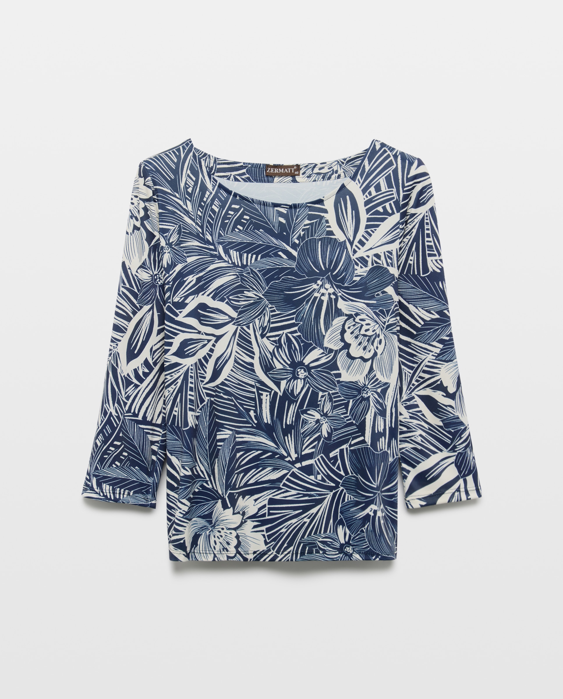 Imagem 0 de T-shirt estampada com manga 3/4