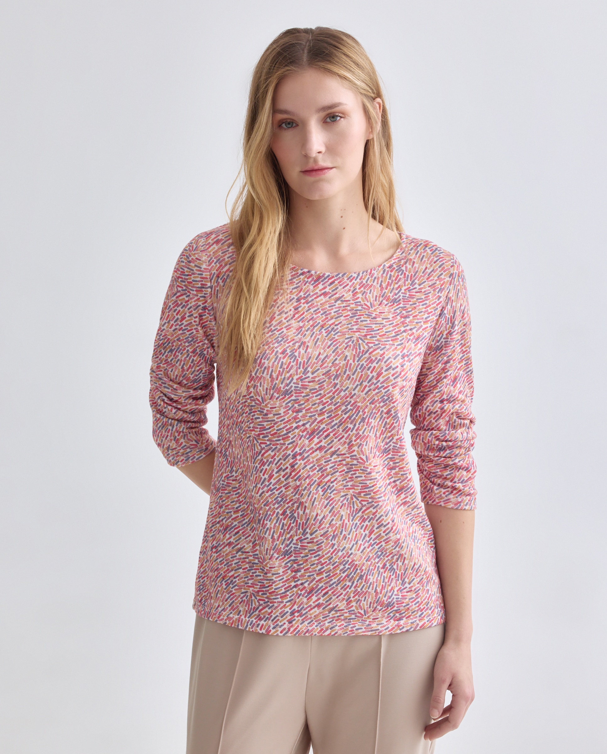 Imagem 0 de Camisola Estampada com Manga 3/4