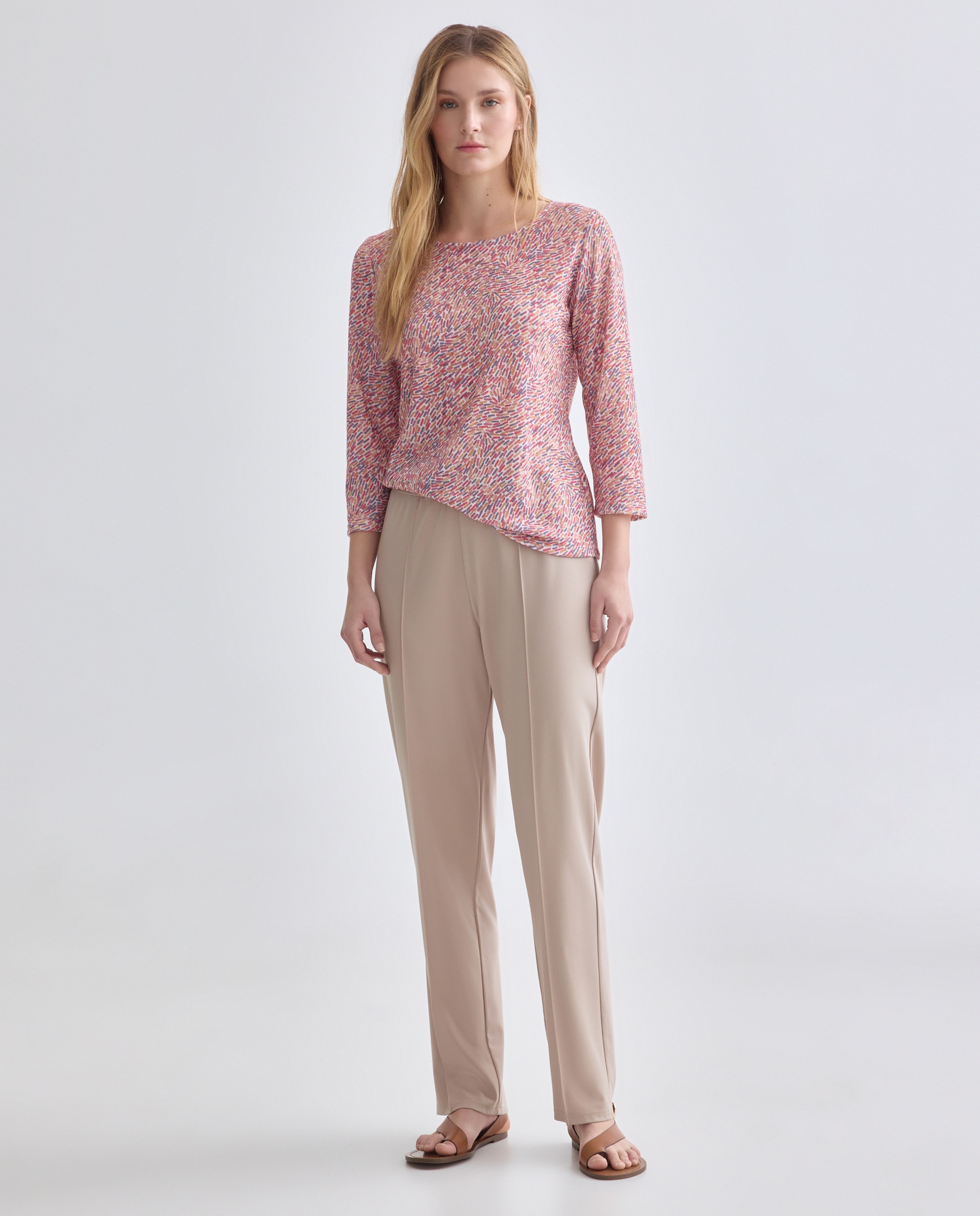 Camisola Estampada com Manga 3/4 Multicolor-2