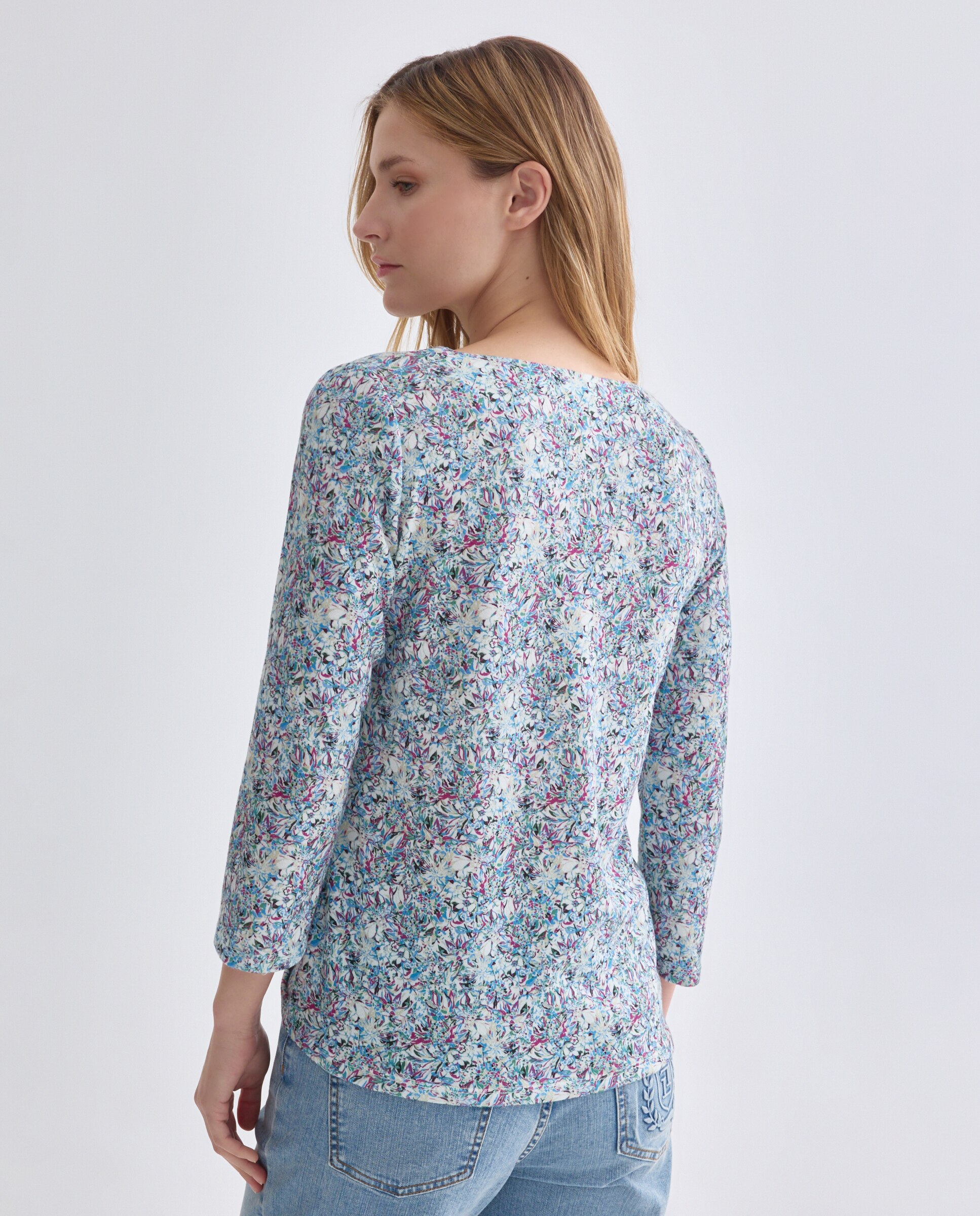 Camiseta de mujer estampada, manga francesa - Zermatt - Multicolor Multicolor-3