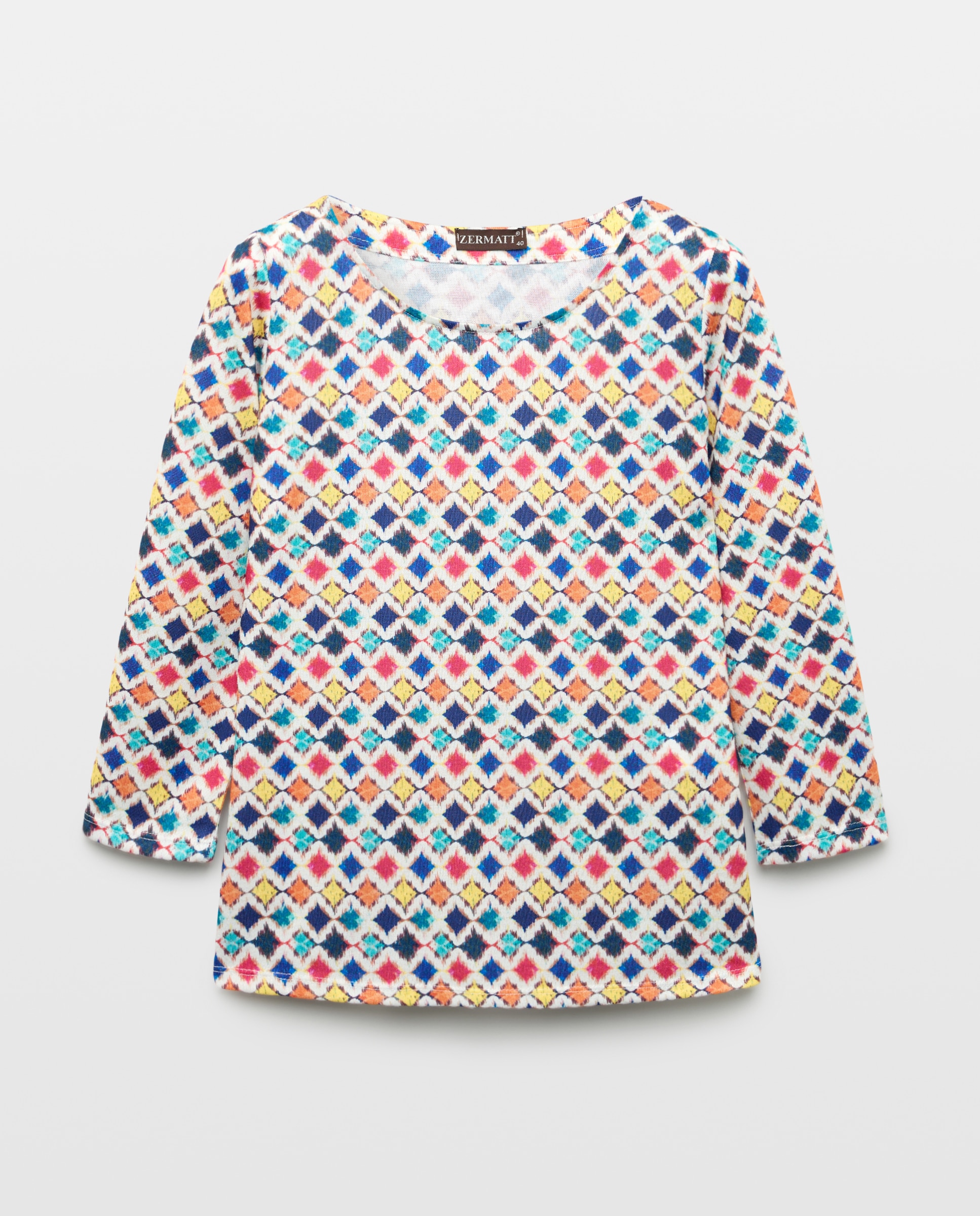 Camisola Estampada com Manga 3/4 Multicolor-4