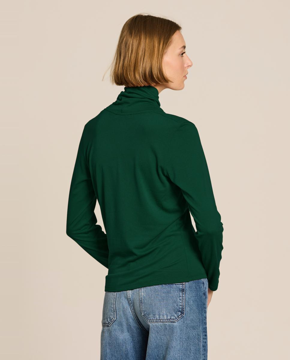 Camiseta de mujer punto lisa - Escorpion - Verde oscuro Verde oscuro-2