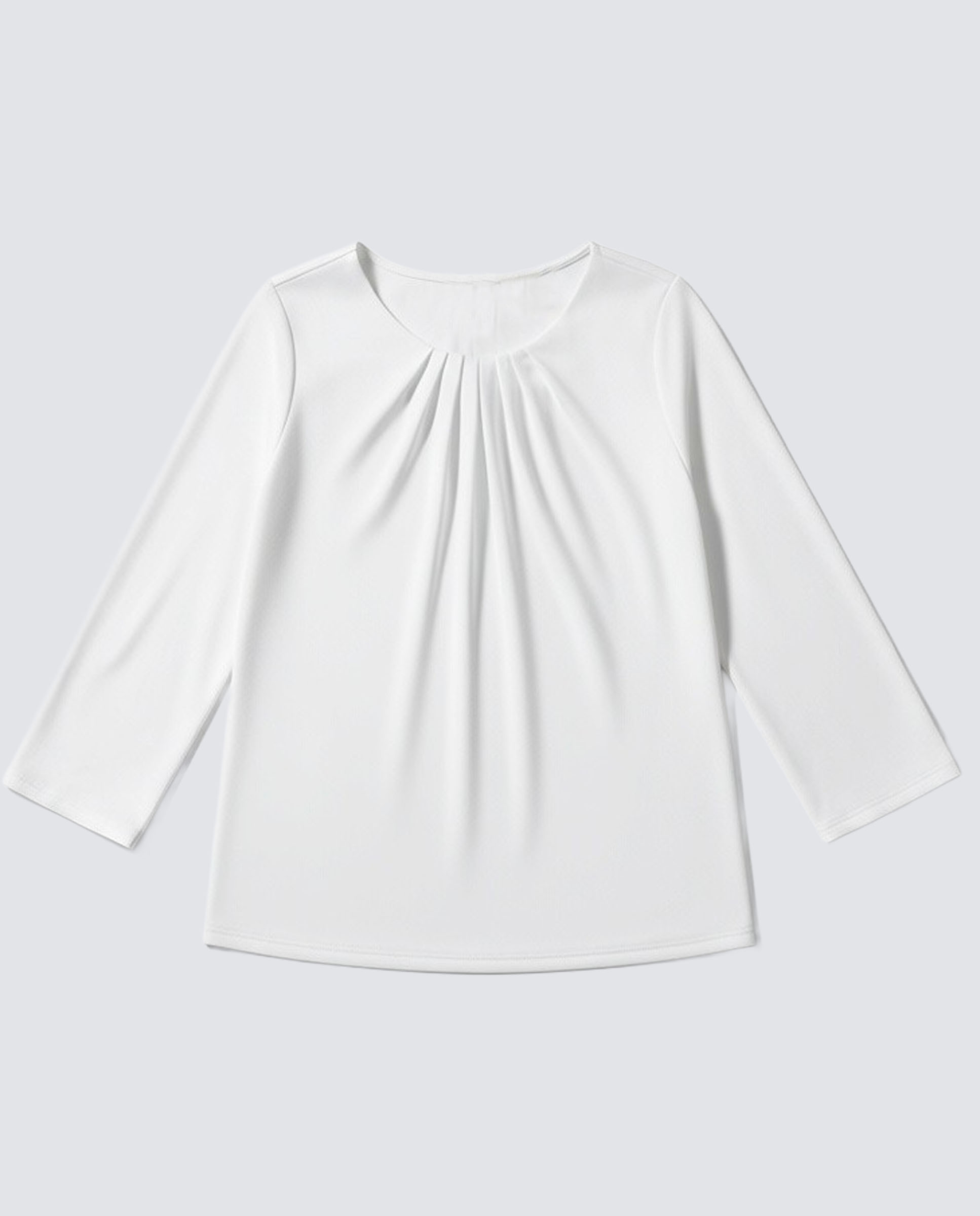 Camiseta lisa de manga larga de mujer - Zermatt - Natural Natural-2