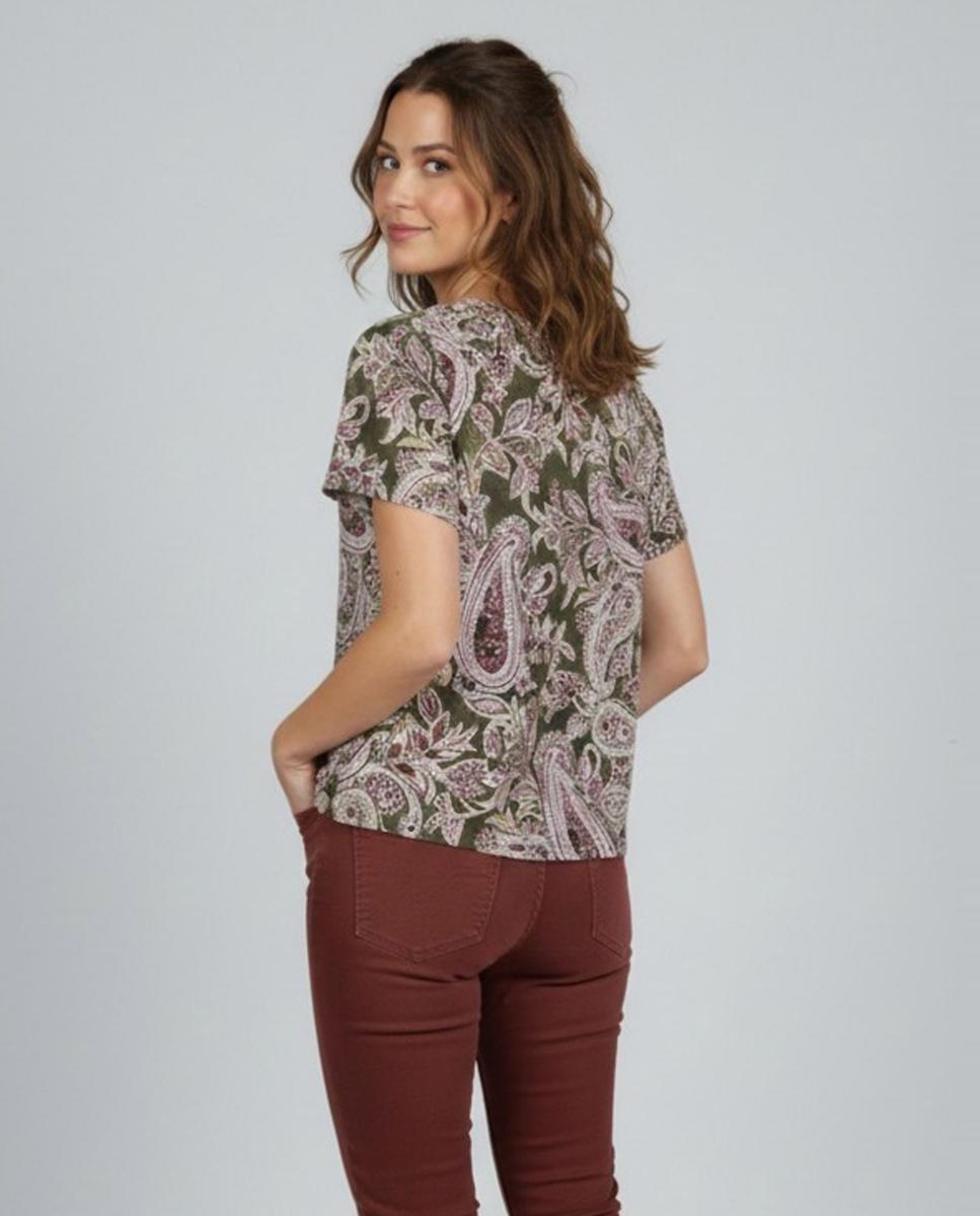 Camisola Estampada de Manga Comprida Multicolor-2