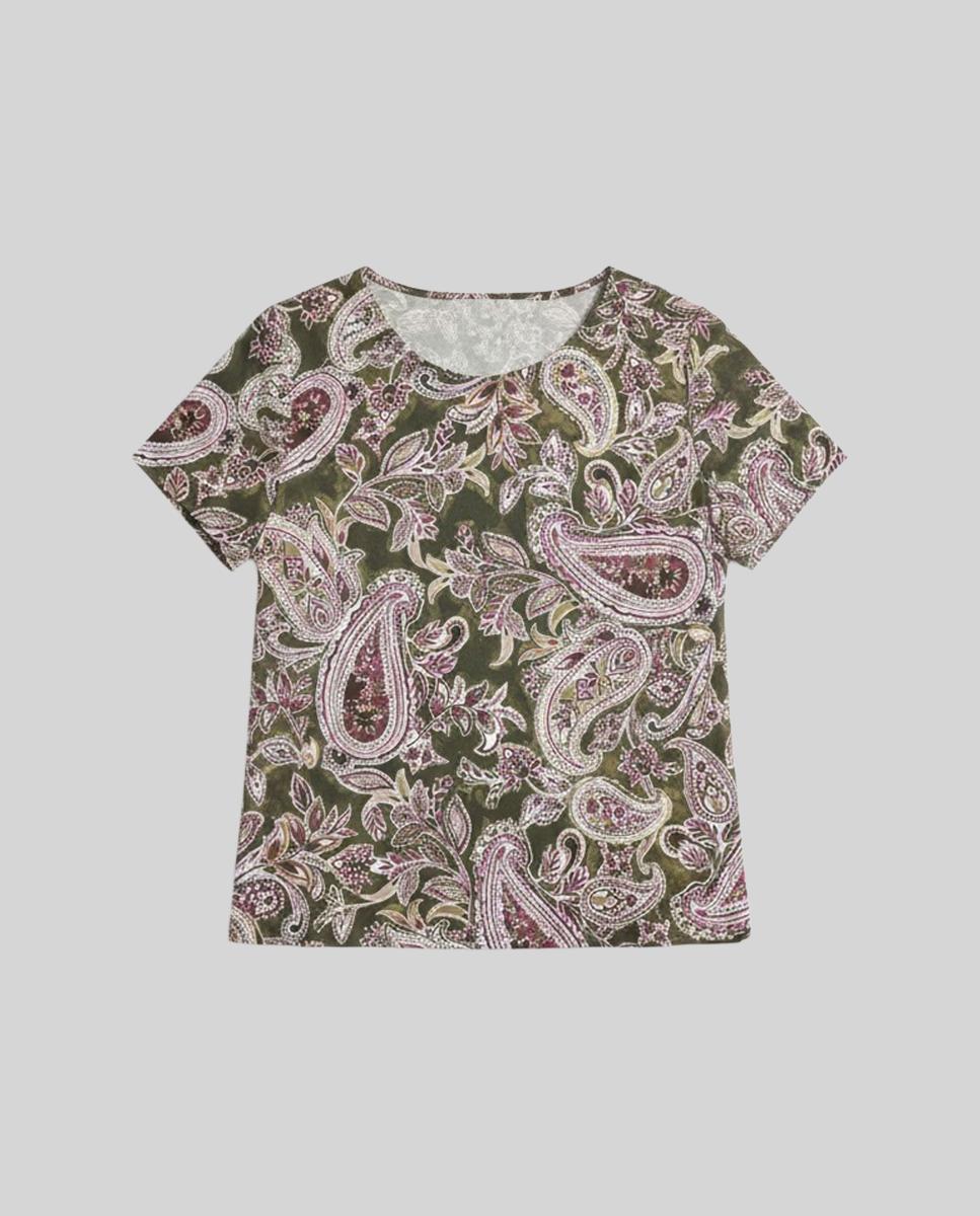 Camisola Estampada de Manga Comprida Multicolor-5